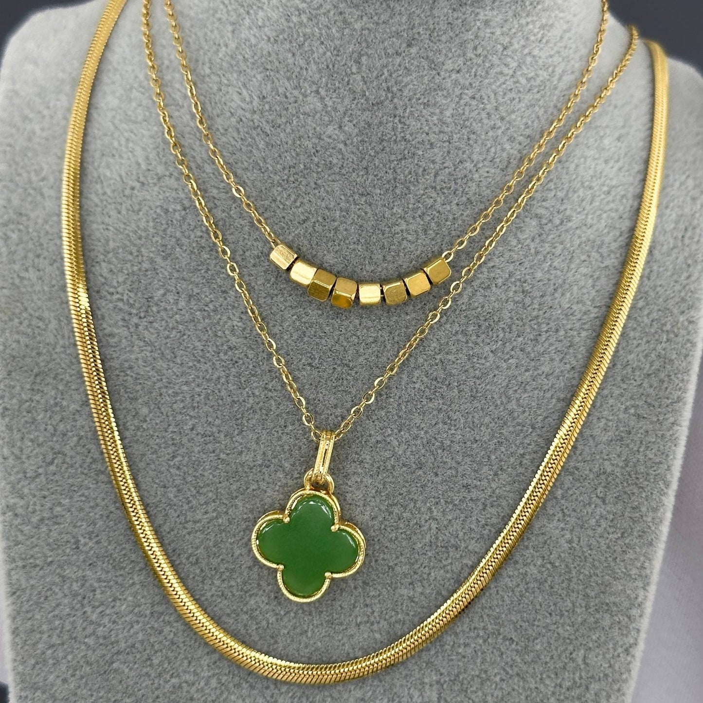 18K gold plated Stainless steel necklace, Intensity 87376-0