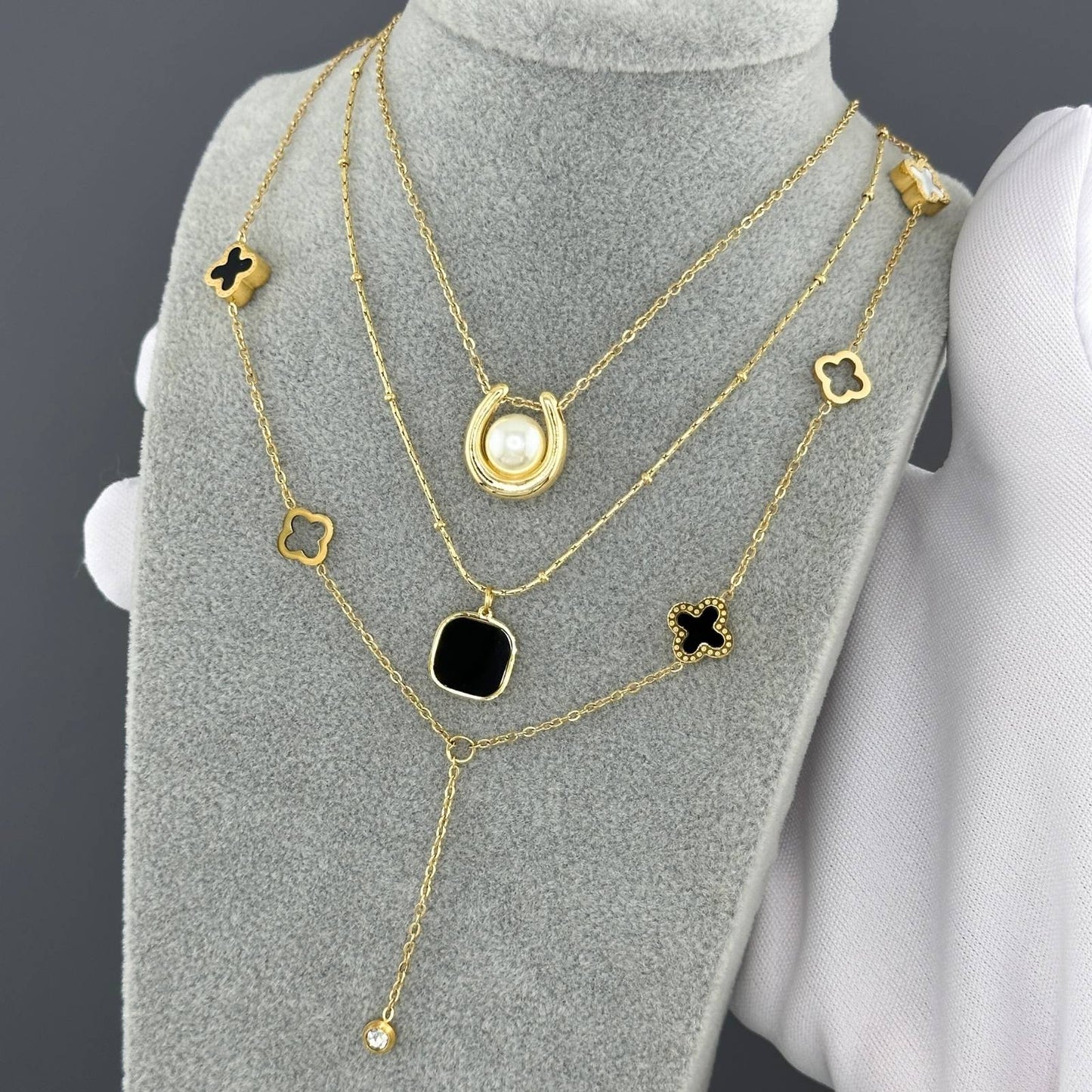 18K gold plated Stainless steel necklace, Intensity 87852-0