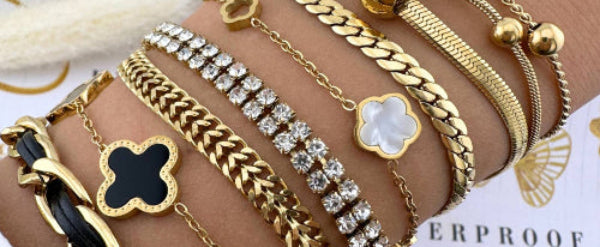18K gold plated Stainless steel bracelet, Intensity 87786-0