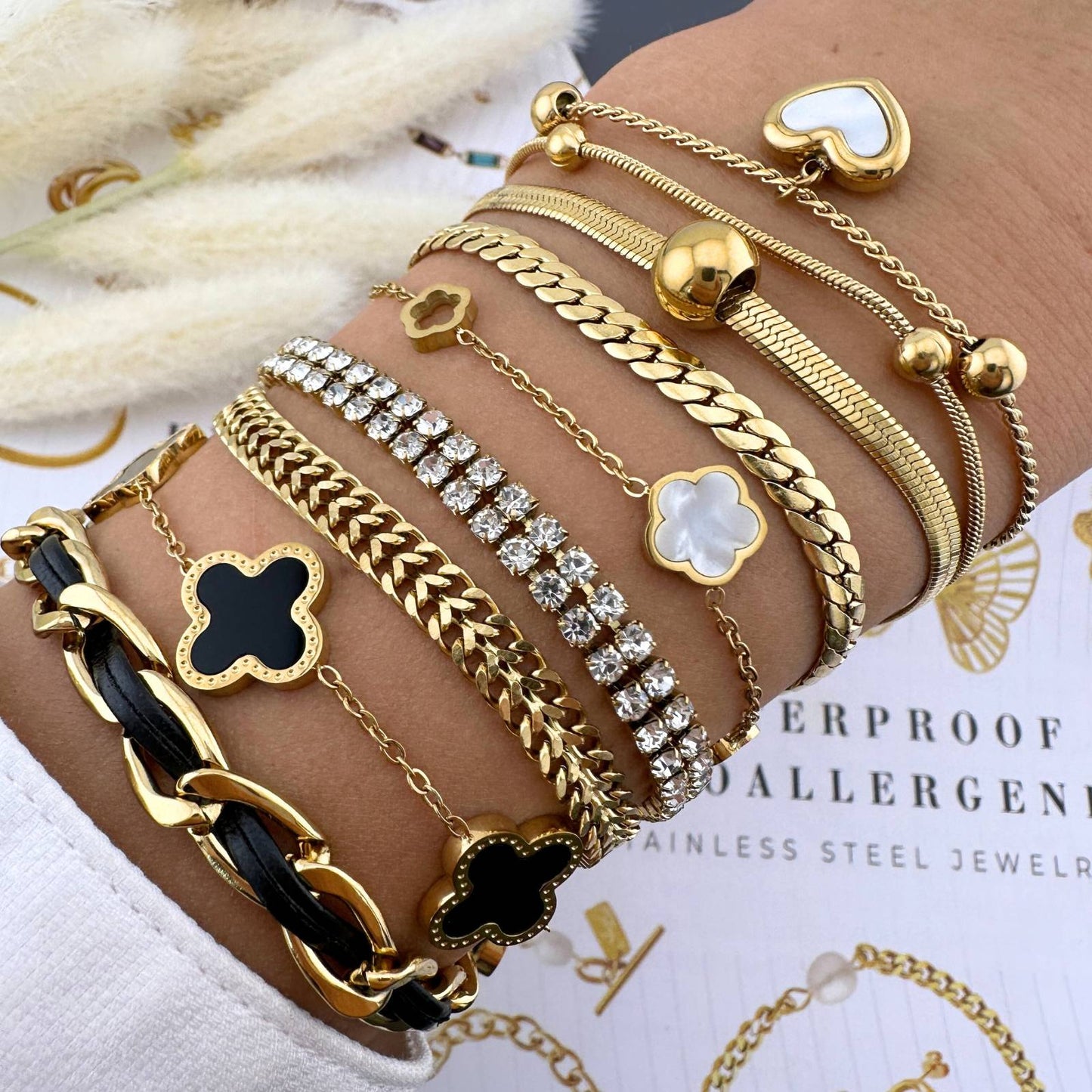 18K gold plated Stainless steel bracelet, Intensity 87294-0