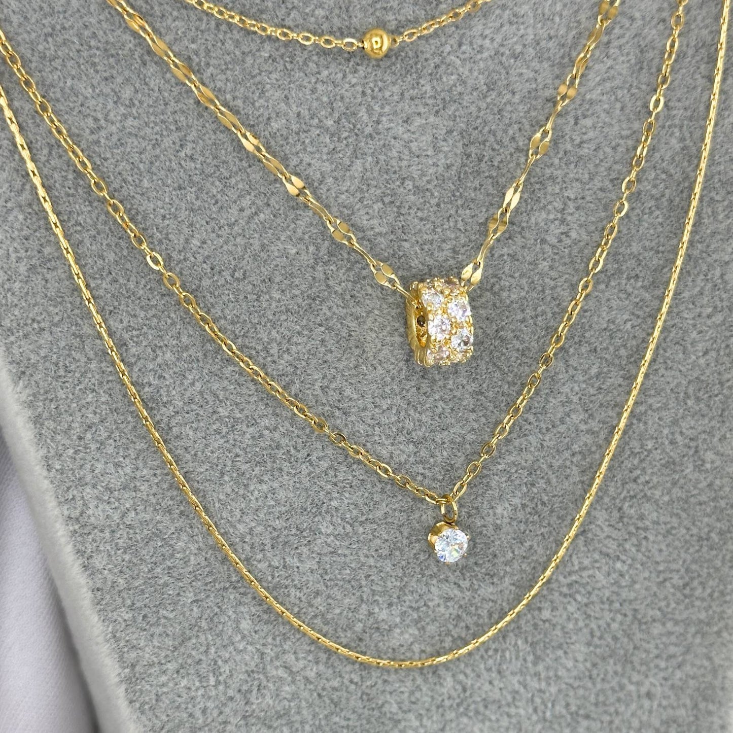 18K gold plated Stainless steel necklace, Intensity 88405-0