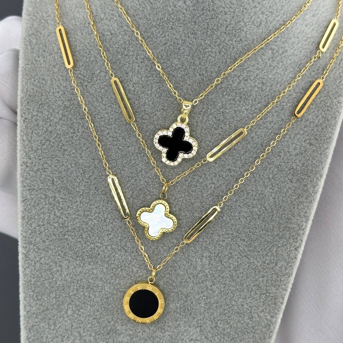 18K gold plated Stainless steel necklace, Ellis jewellery 87802-0