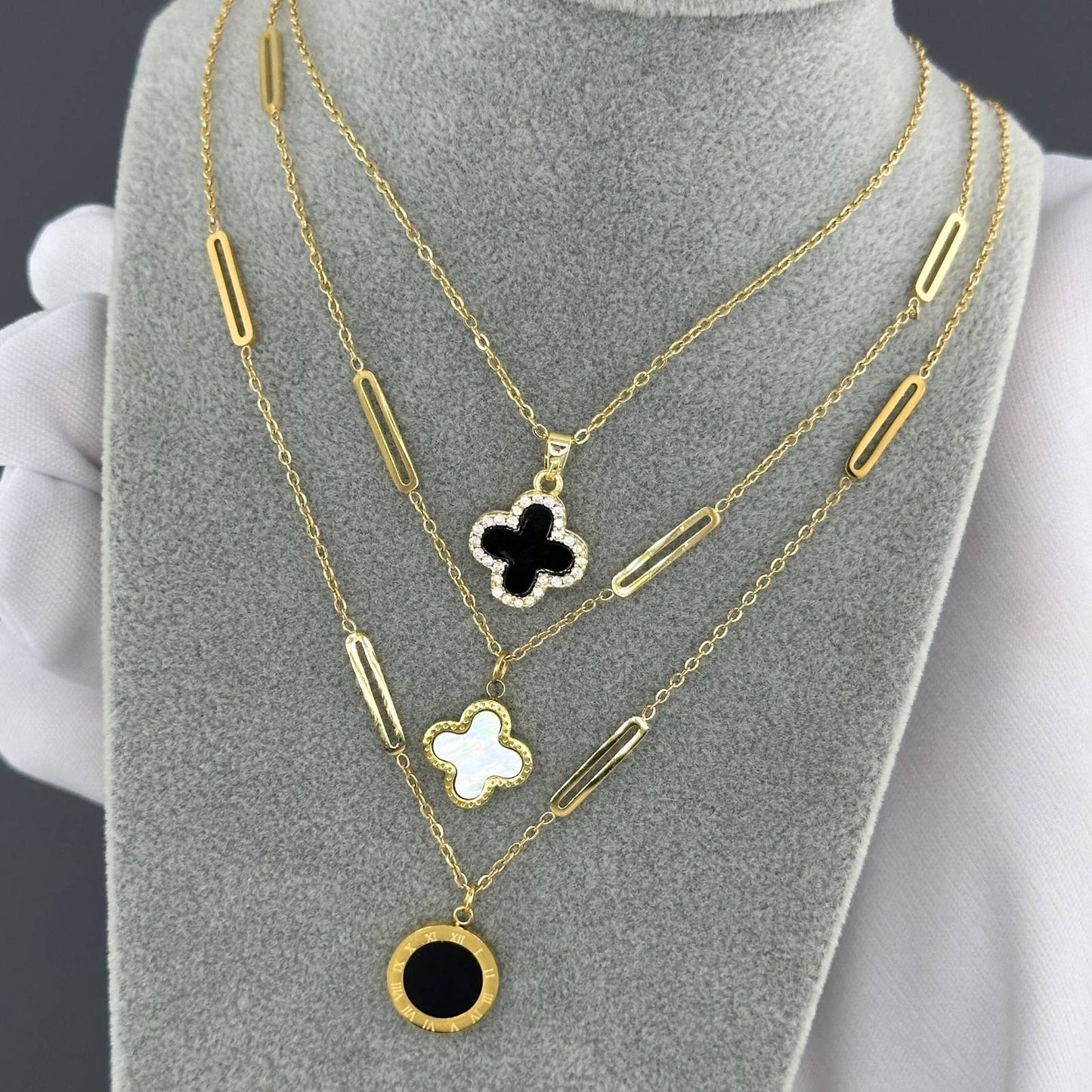 18K gold plated Stainless steel necklace, Ellis jewellery 87802-0