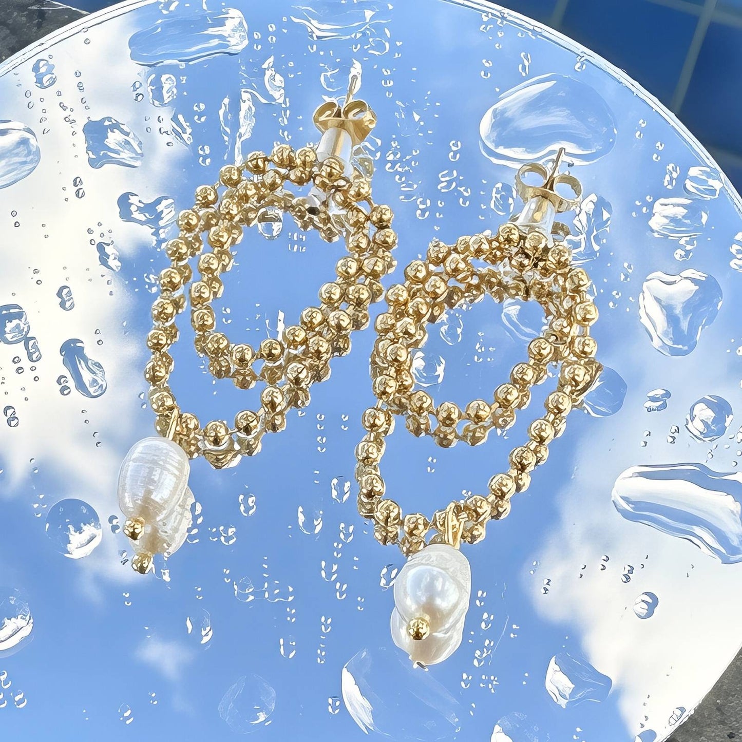 18K gold plated Stainless steel earrings, Intensity 87957-0