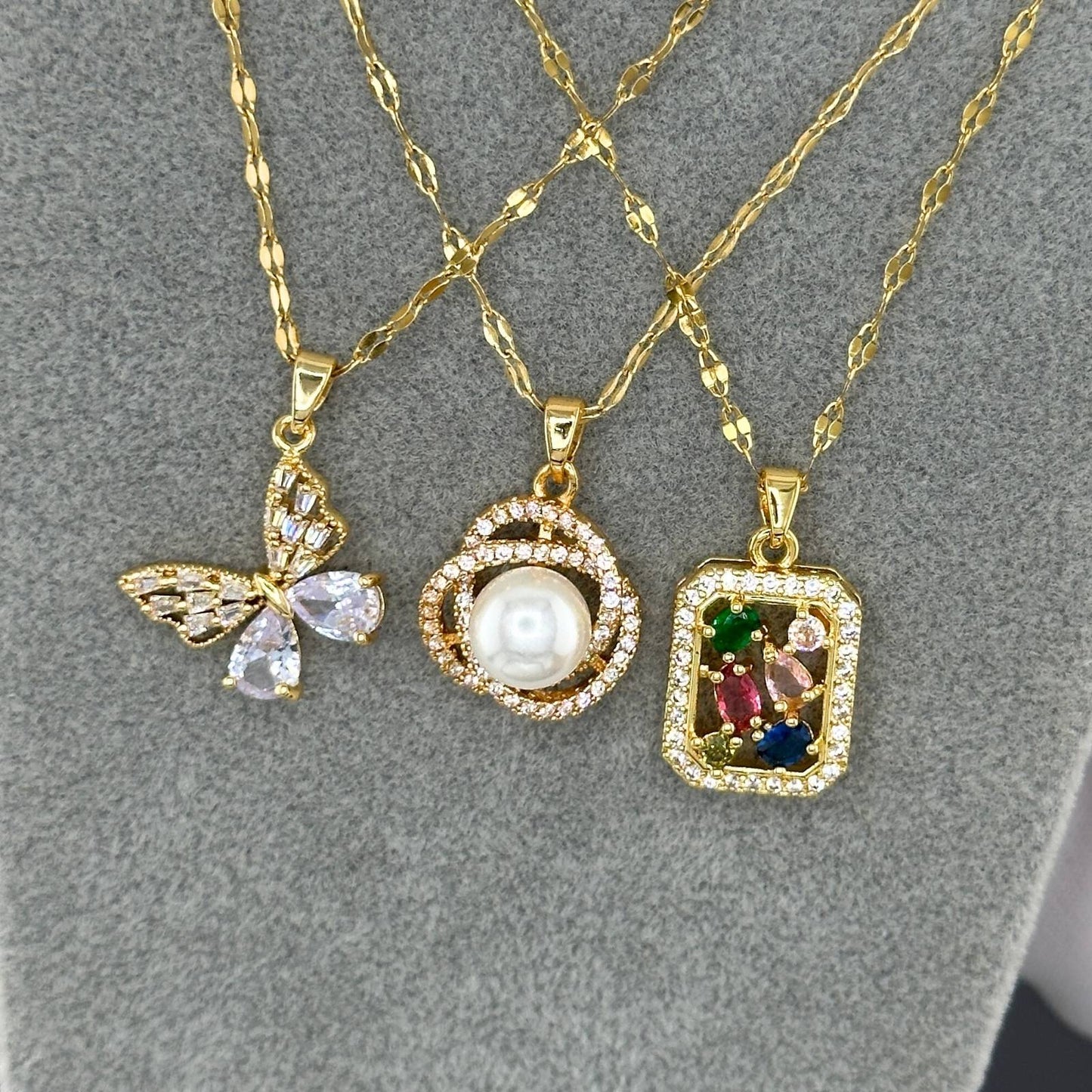 18K gold plated Stainless steel necklace, Intensity 88399-0
