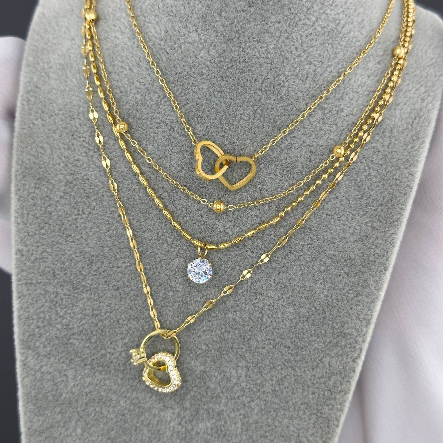 18K gold plated Stainless steel necklace, Intensity 87864-0