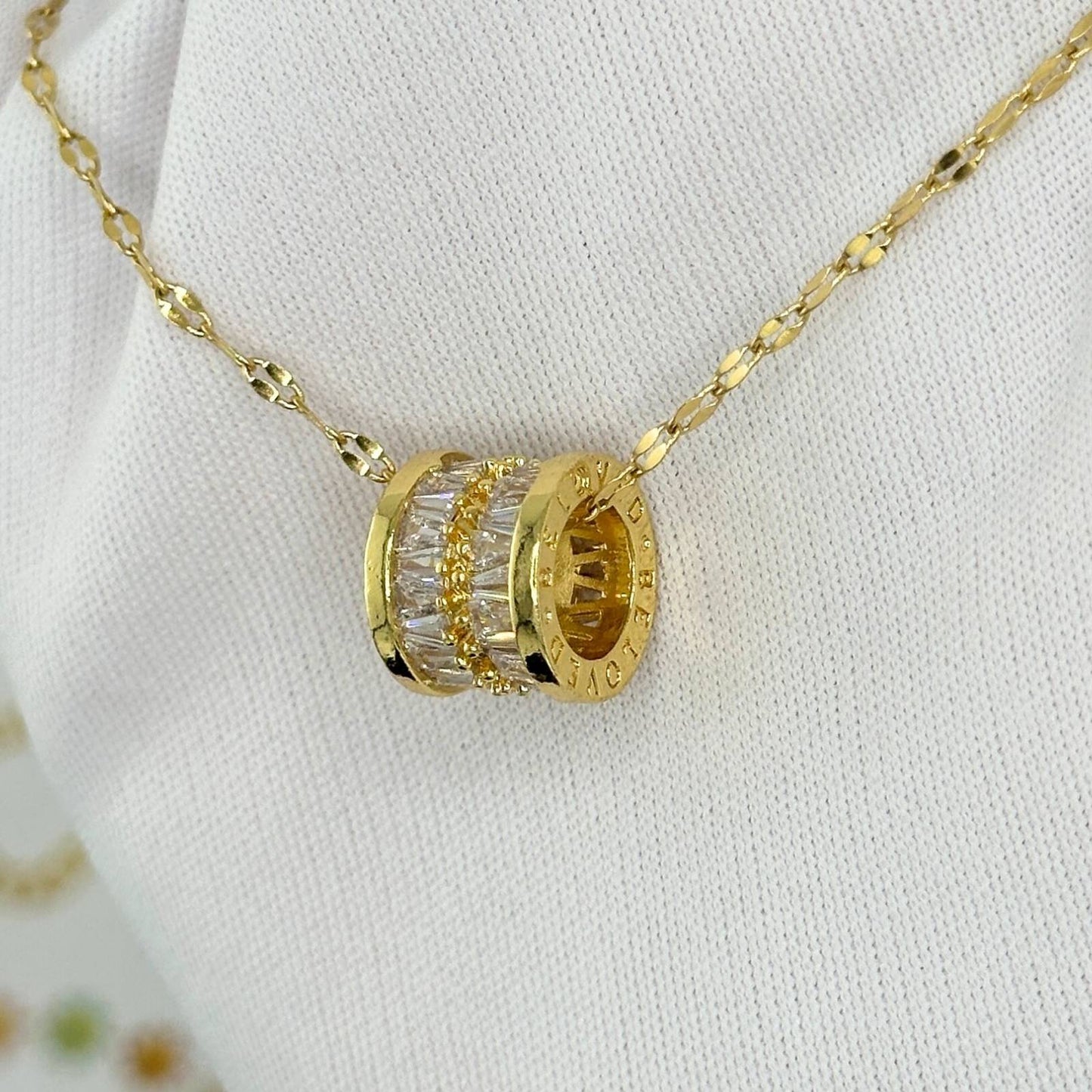 18K gold plated Stainless steel necklace, Intensity 87356-0