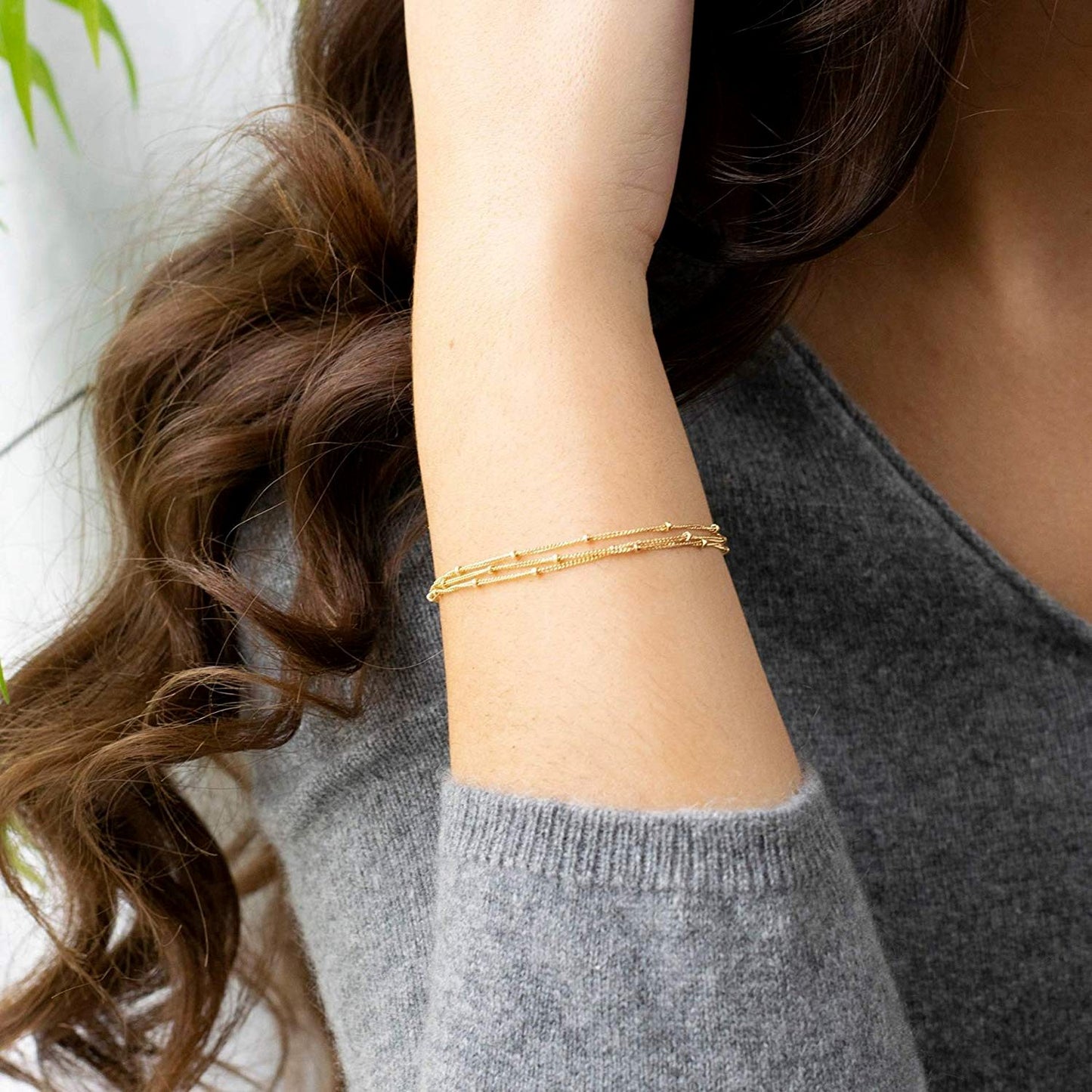 18K gold plated Stainless steel bracelet, Intensity 87140-0