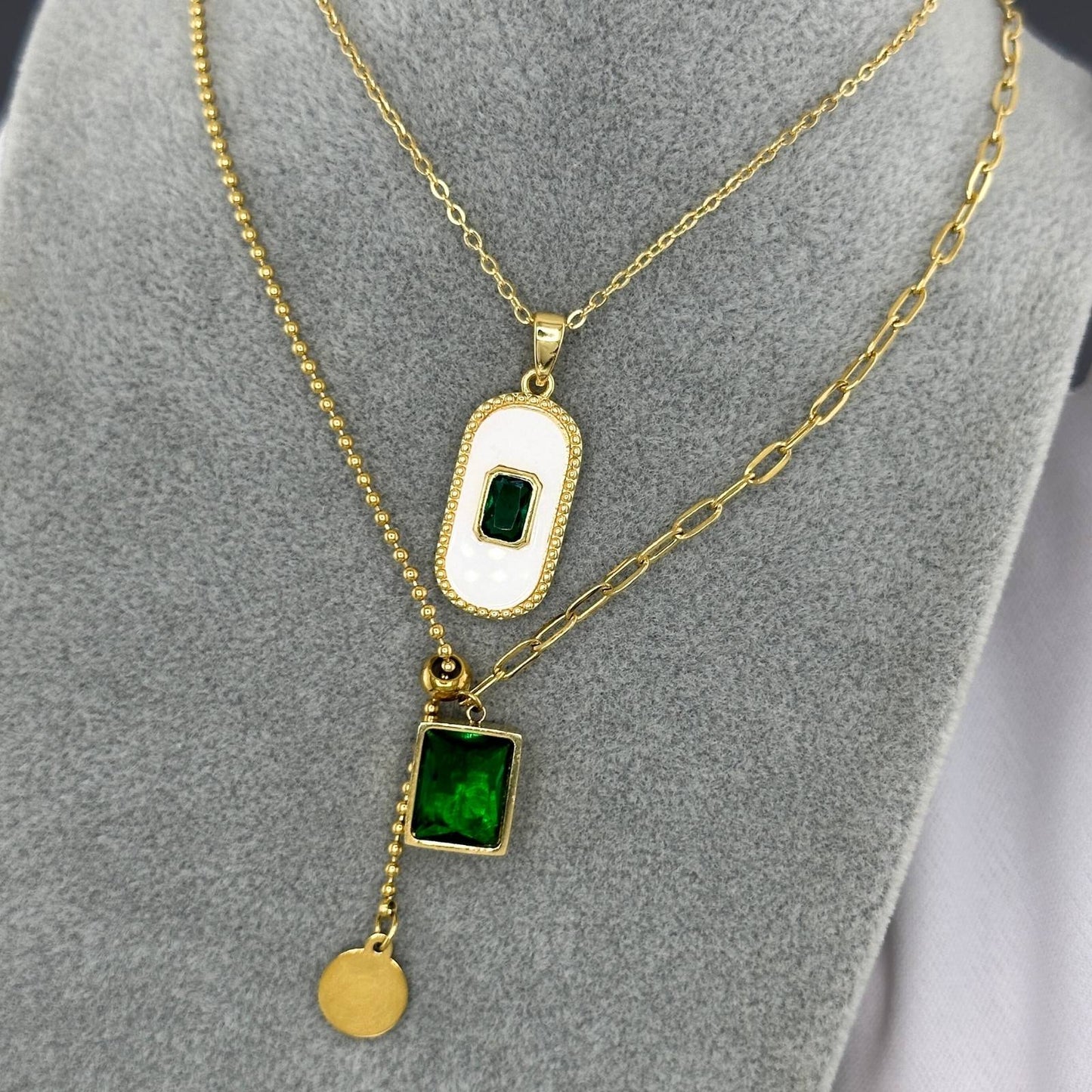 18K gold plated Stainless steel necklace, Intensity 88400-0