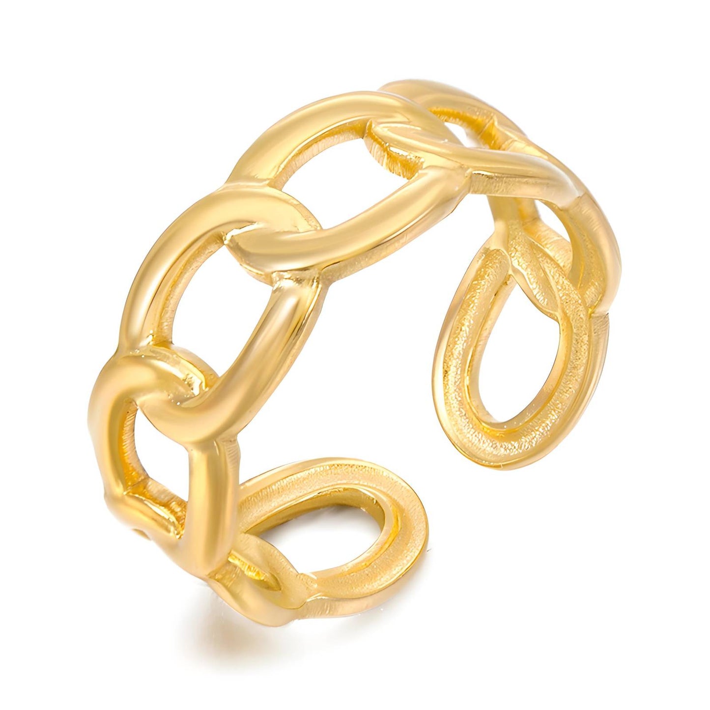 18K gold plated Stainless steel finger ring, Intensity 87094-0