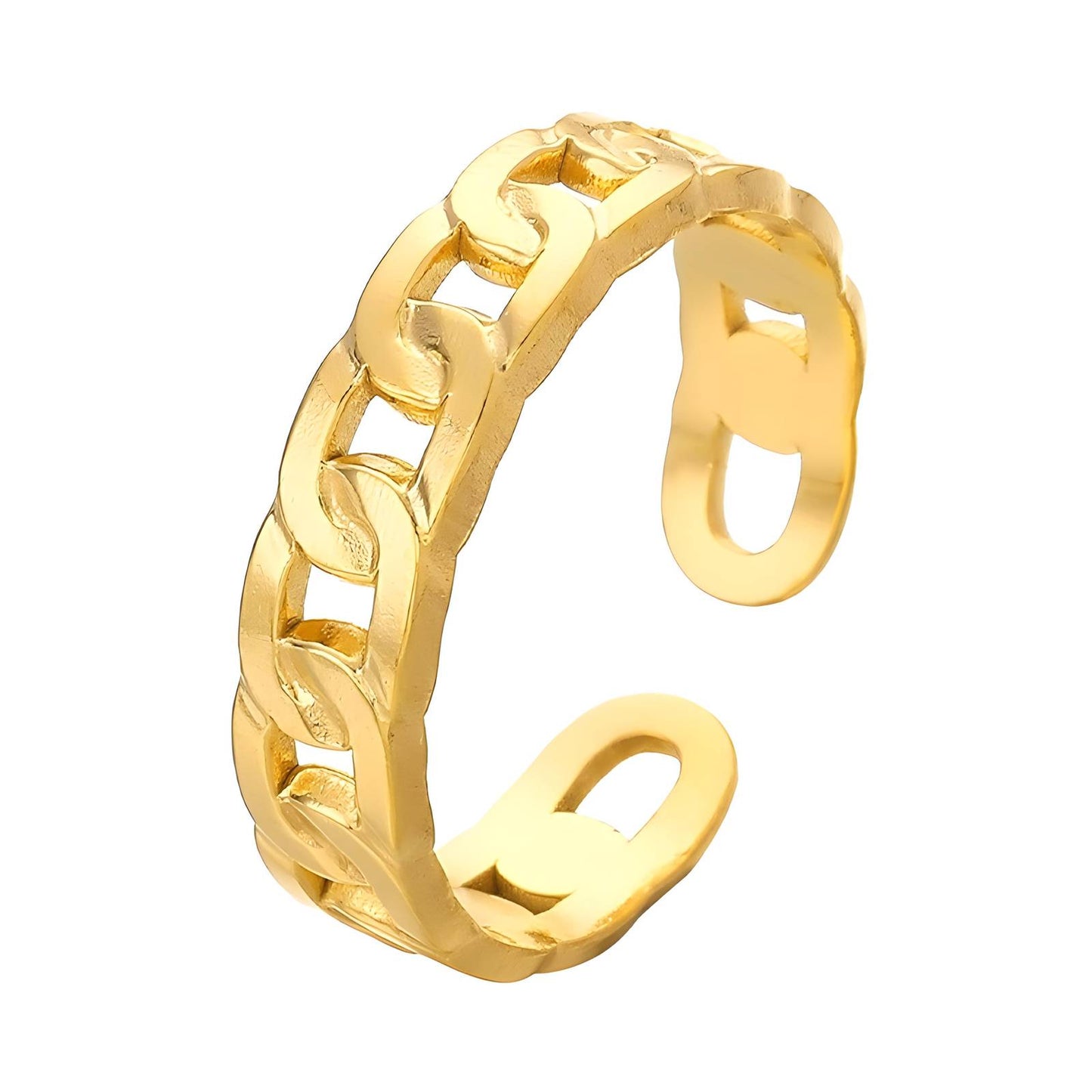 18K gold plated Stainless steel finger ring, Intensity 87098-0