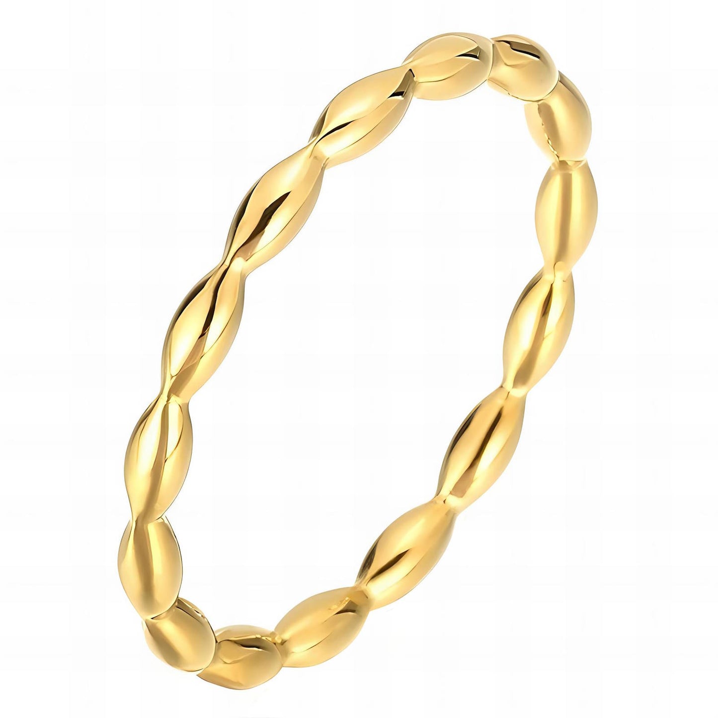 18K gold plated Stainless steel finger ring, Intensity 87105-0-6.5