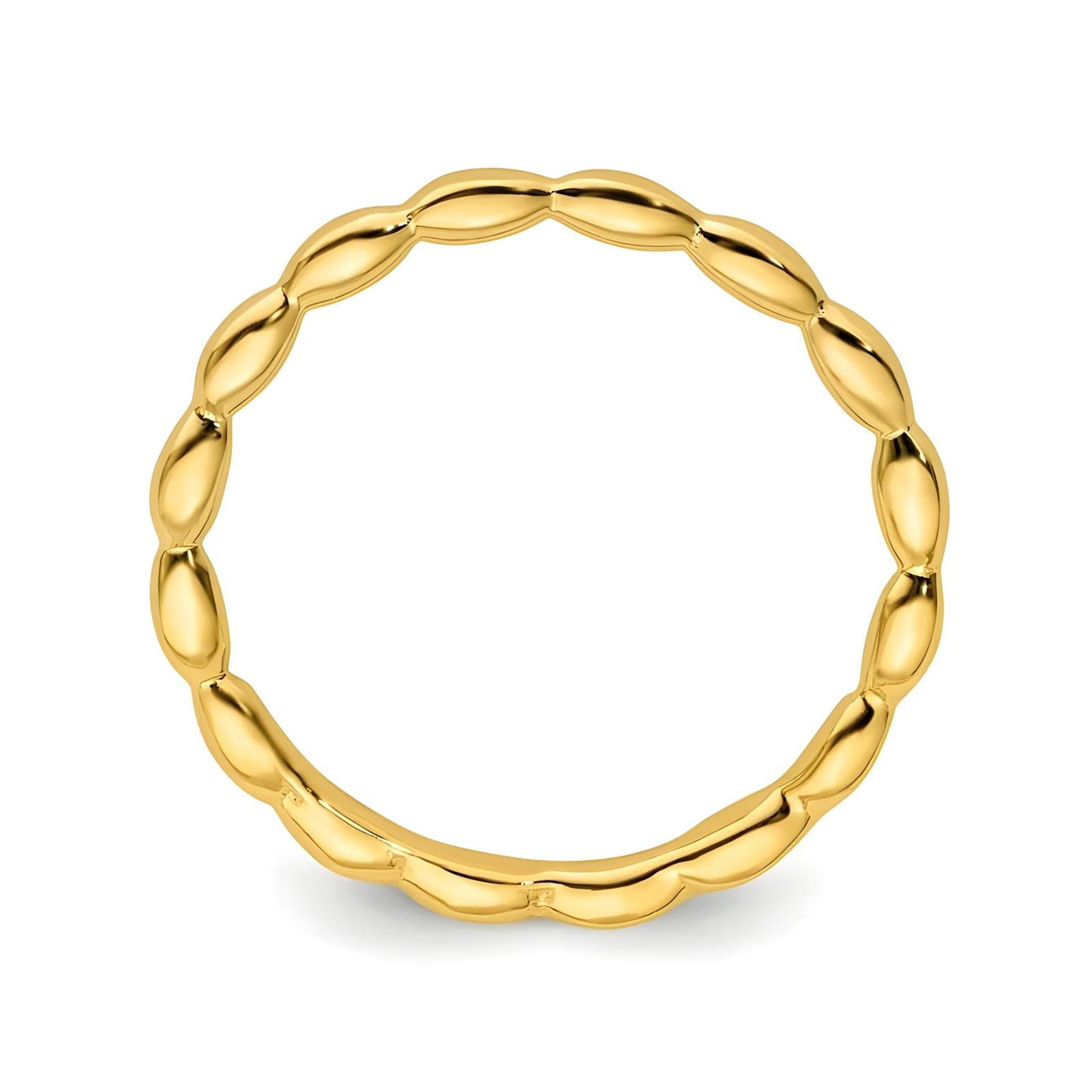 18K gold plated Stainless steel finger ring, Intensity 87105-0-6.5