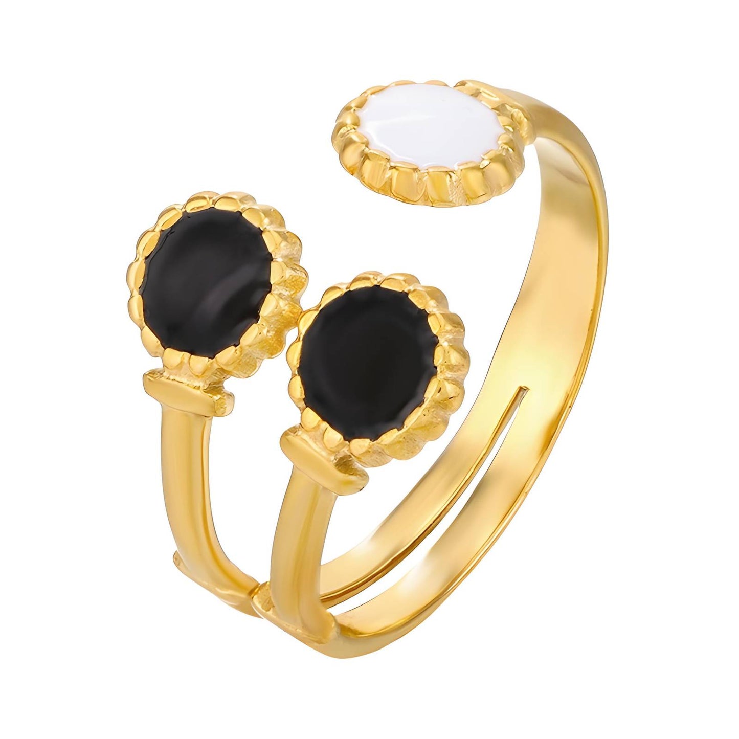 18K gold plated Stainless steel finger ring, Intensity 87109-0