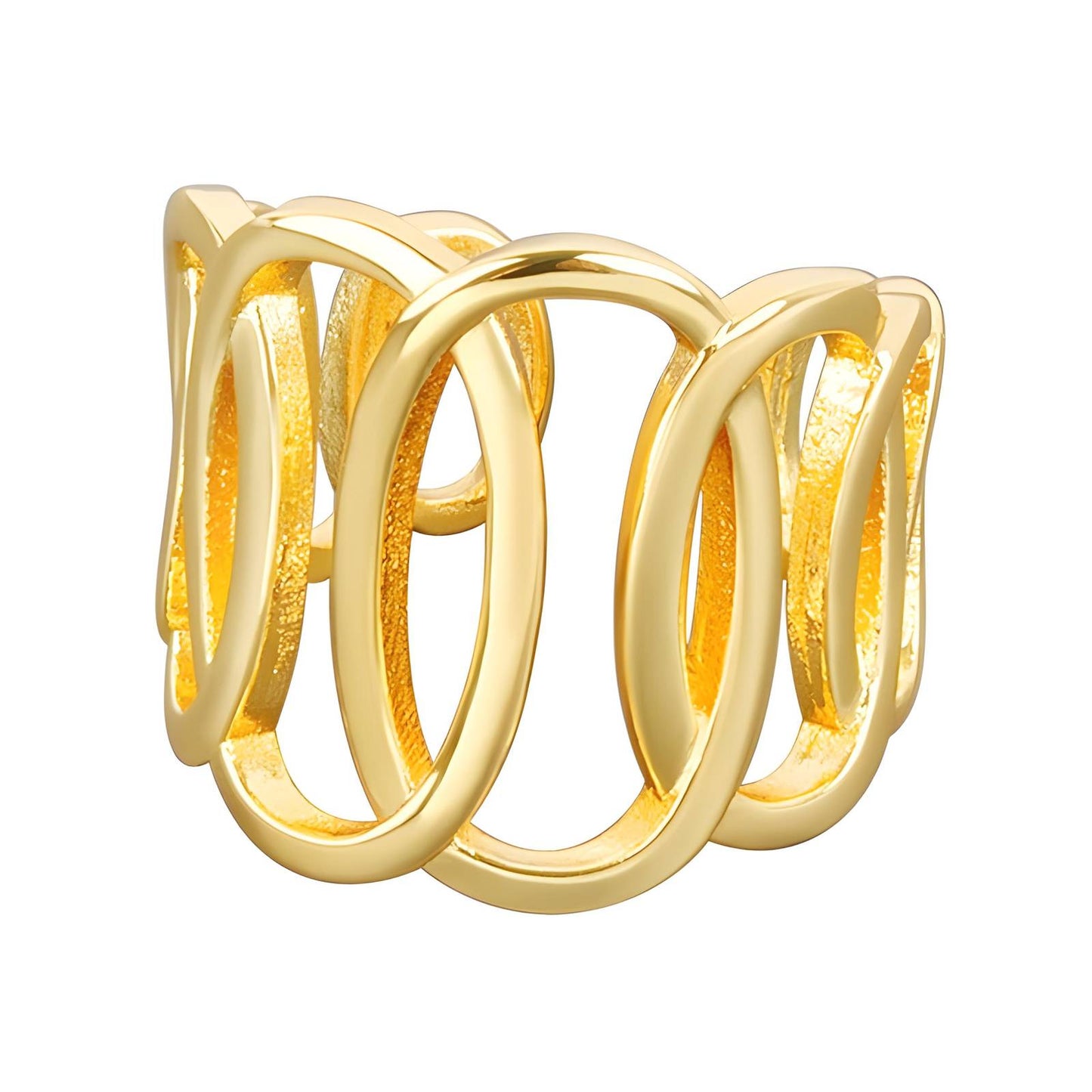 18K gold plated Stainless steel finger ring, Intensity 87111-0