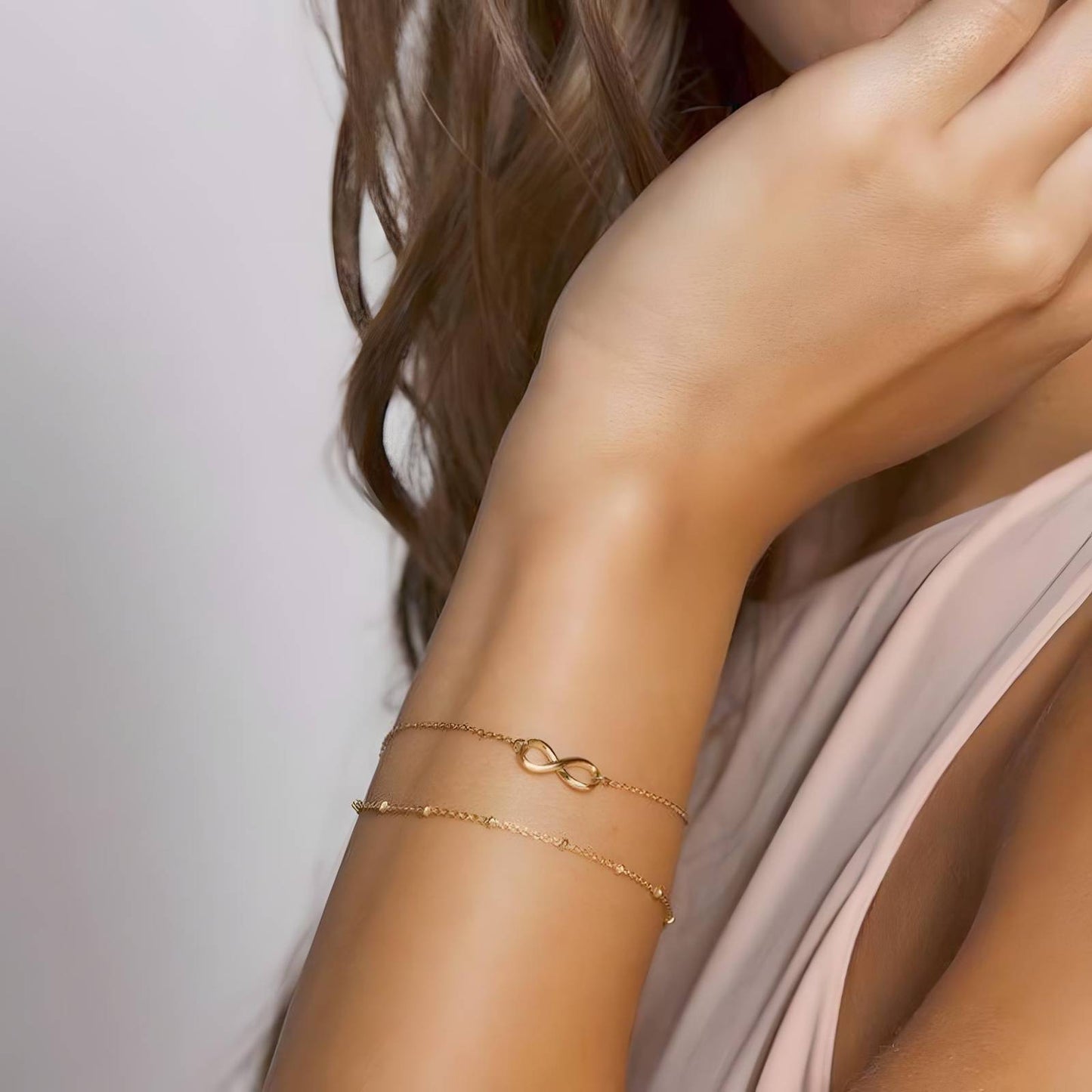 18K gold plated Stainless steel bracelet, Intensity 87168-0