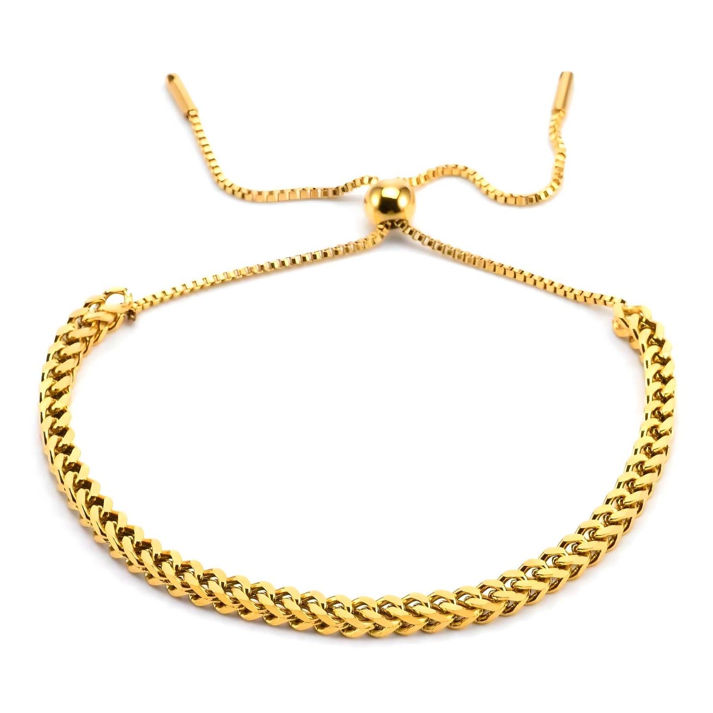 18K gold plated Stainless steel bracelet, Intensity 87289-0