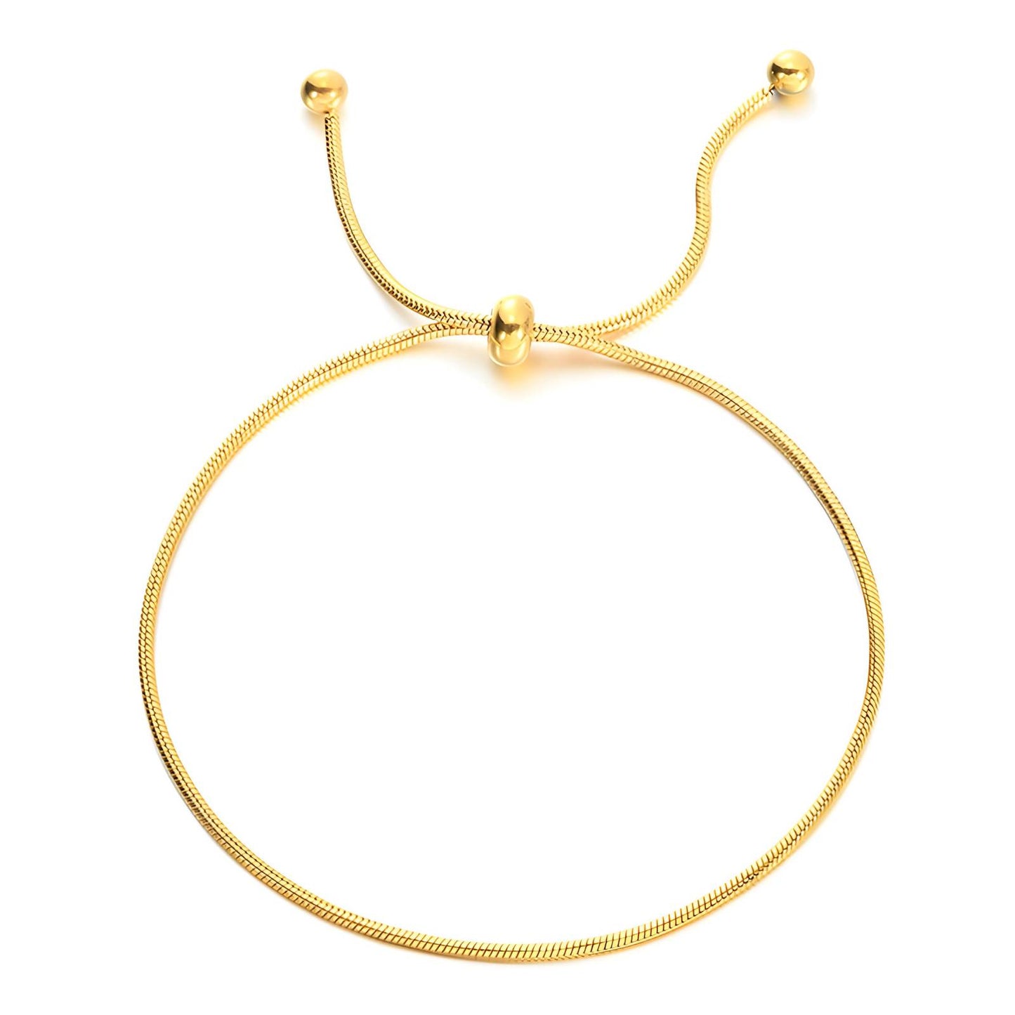 18K gold plated Stainless steel bracelet, Intensity 87291-0