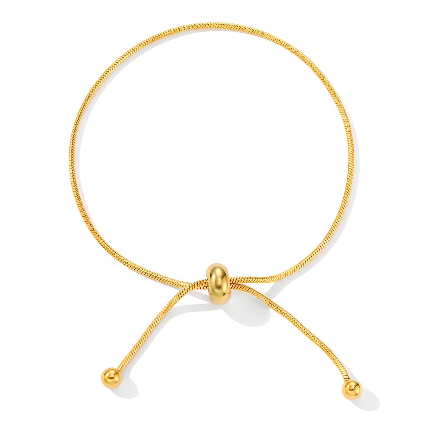 18K gold plated Stainless steel bracelet, Intensity 87291-0