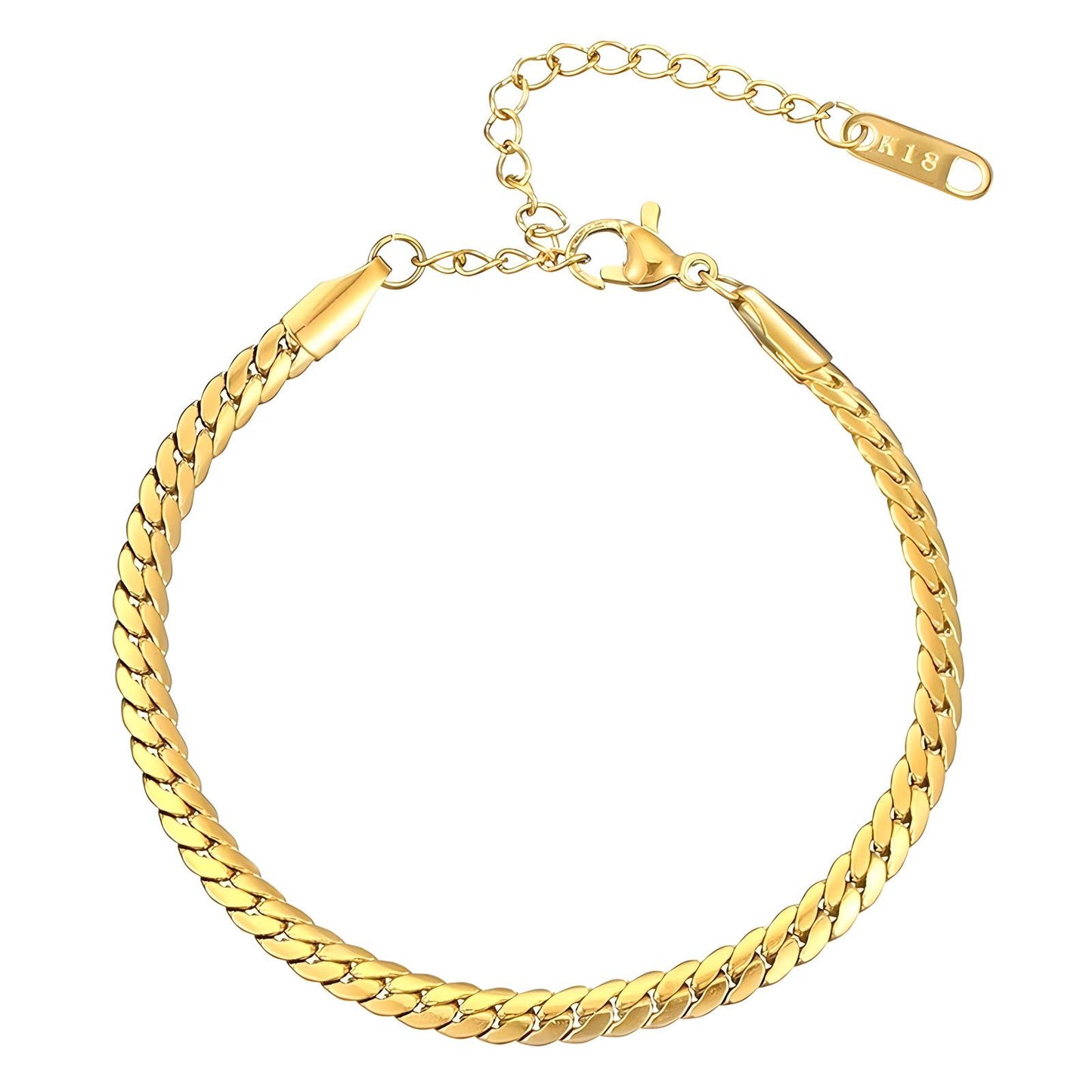18K gold plated Stainless steel bracelet, Intensity 87294-0