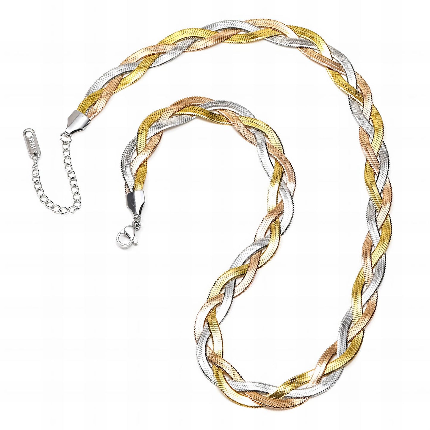 18K gold plated Stainless steel necklace, Intensity 87336-0