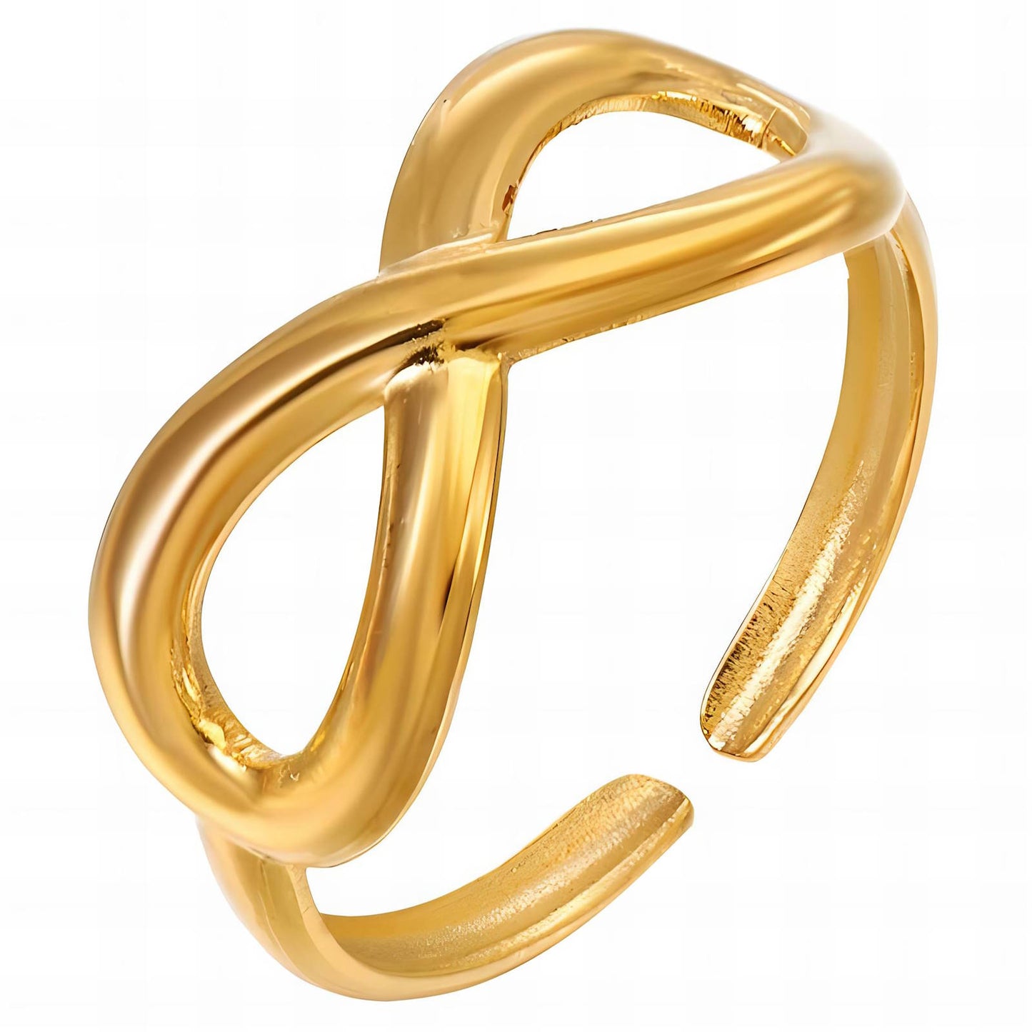 18K gold plated Stainless steel finger ring, Intensity 87643-0