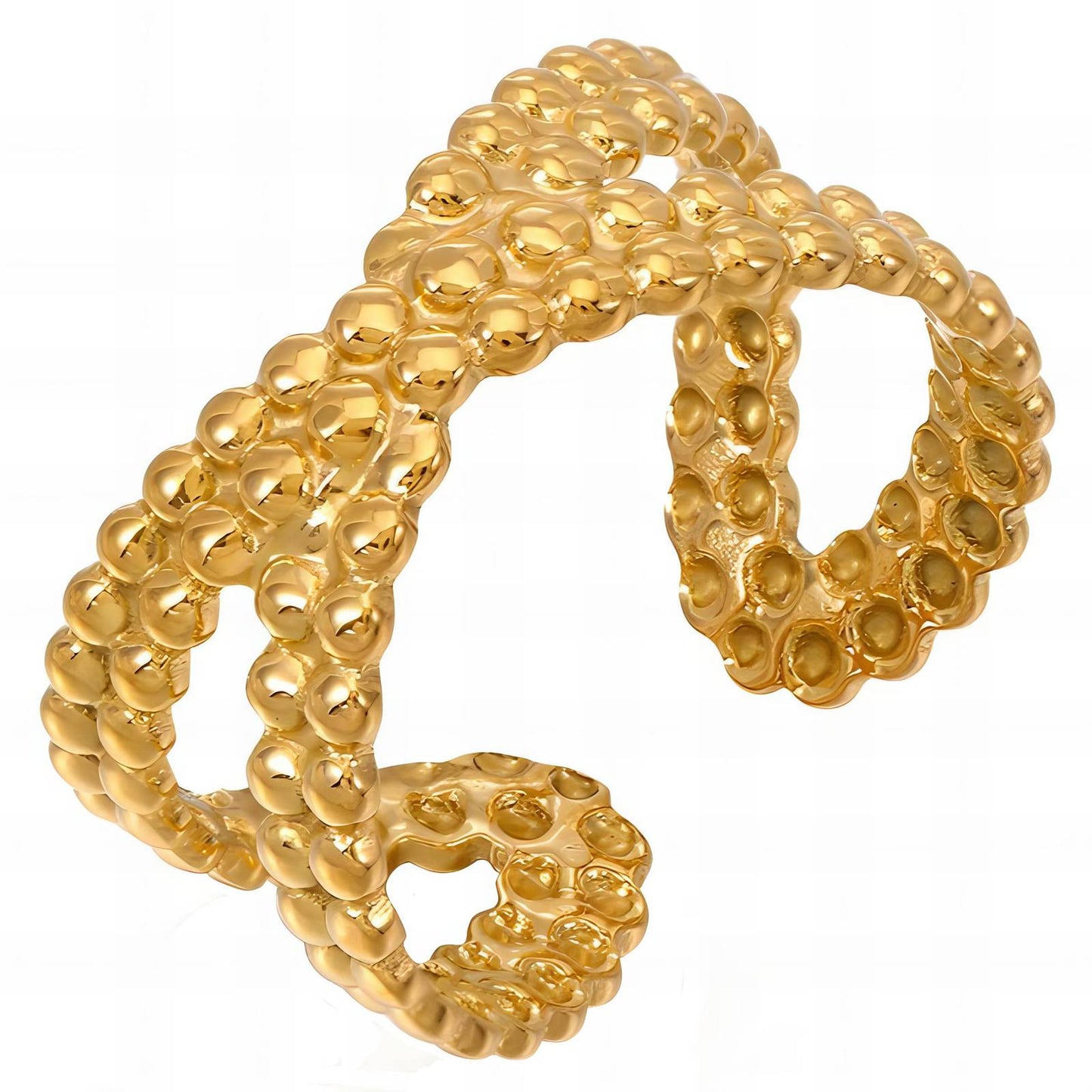 18K gold plated Stainless steel finger ring, Intensity 87646-0