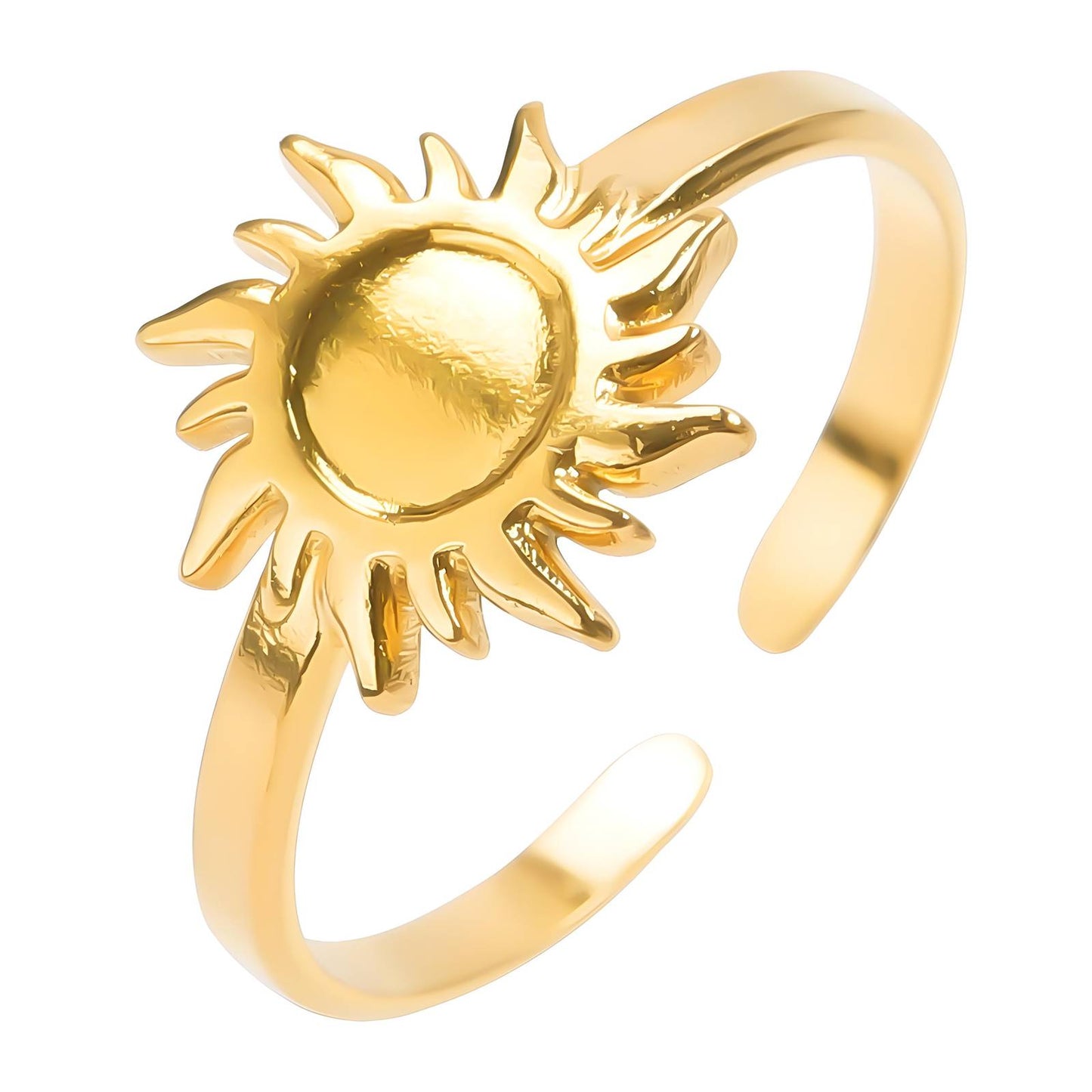 18K gold plated Stainless steel finger ring, Intensity 87649-0