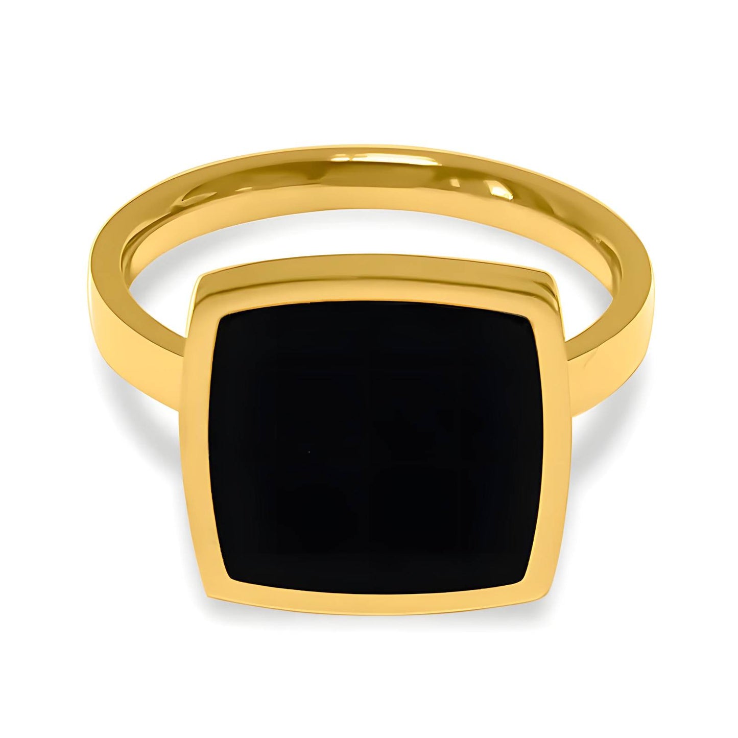 18K gold plated Stainless steel finger ring, Intensity 87731-0-8