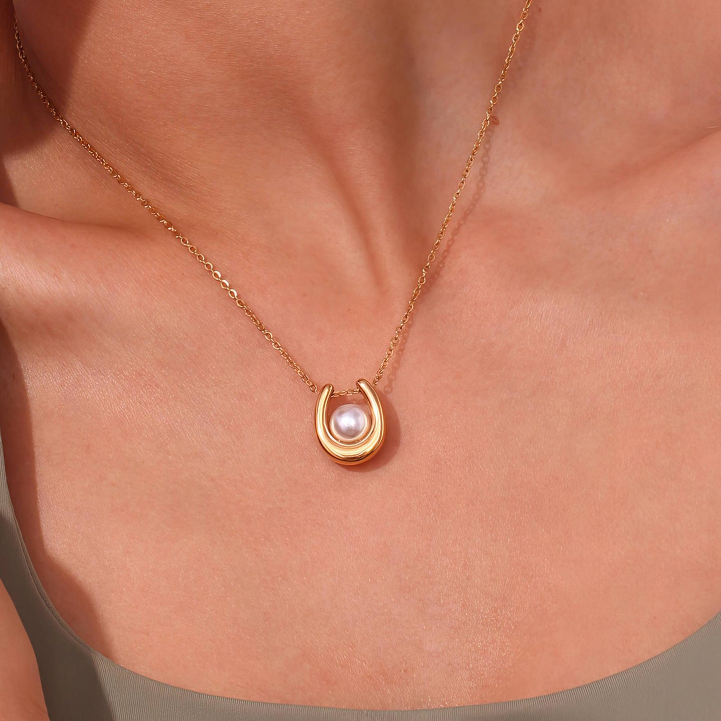 18K gold plated Stainless steel necklace, Intensity 87852-0