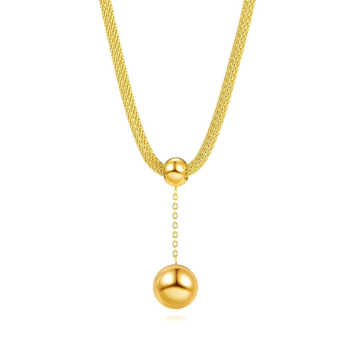 18K gold plated Stainless steel necklace, Intensity 87857-0