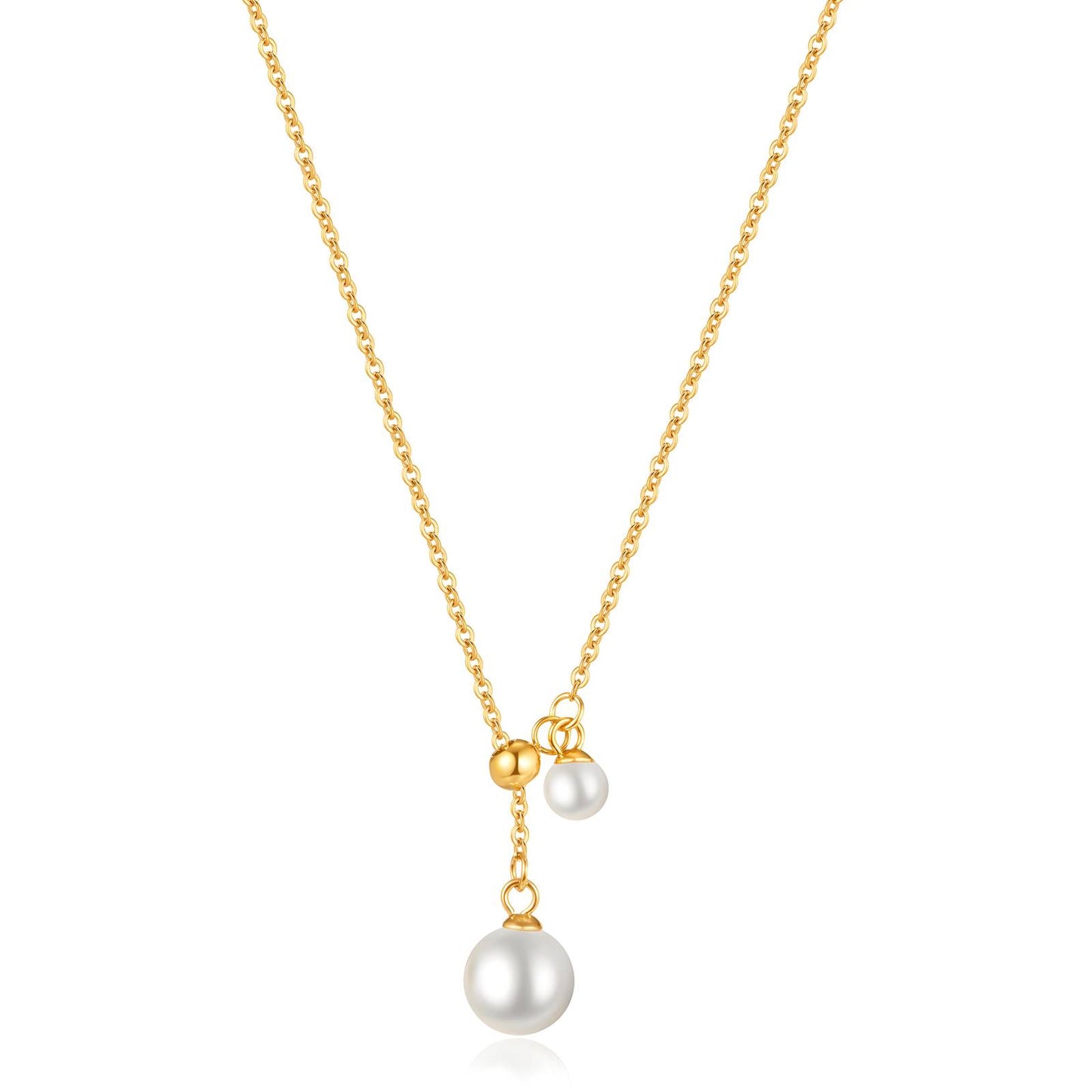 18K gold plated Stainless steel necklace, Intensity 87867-0