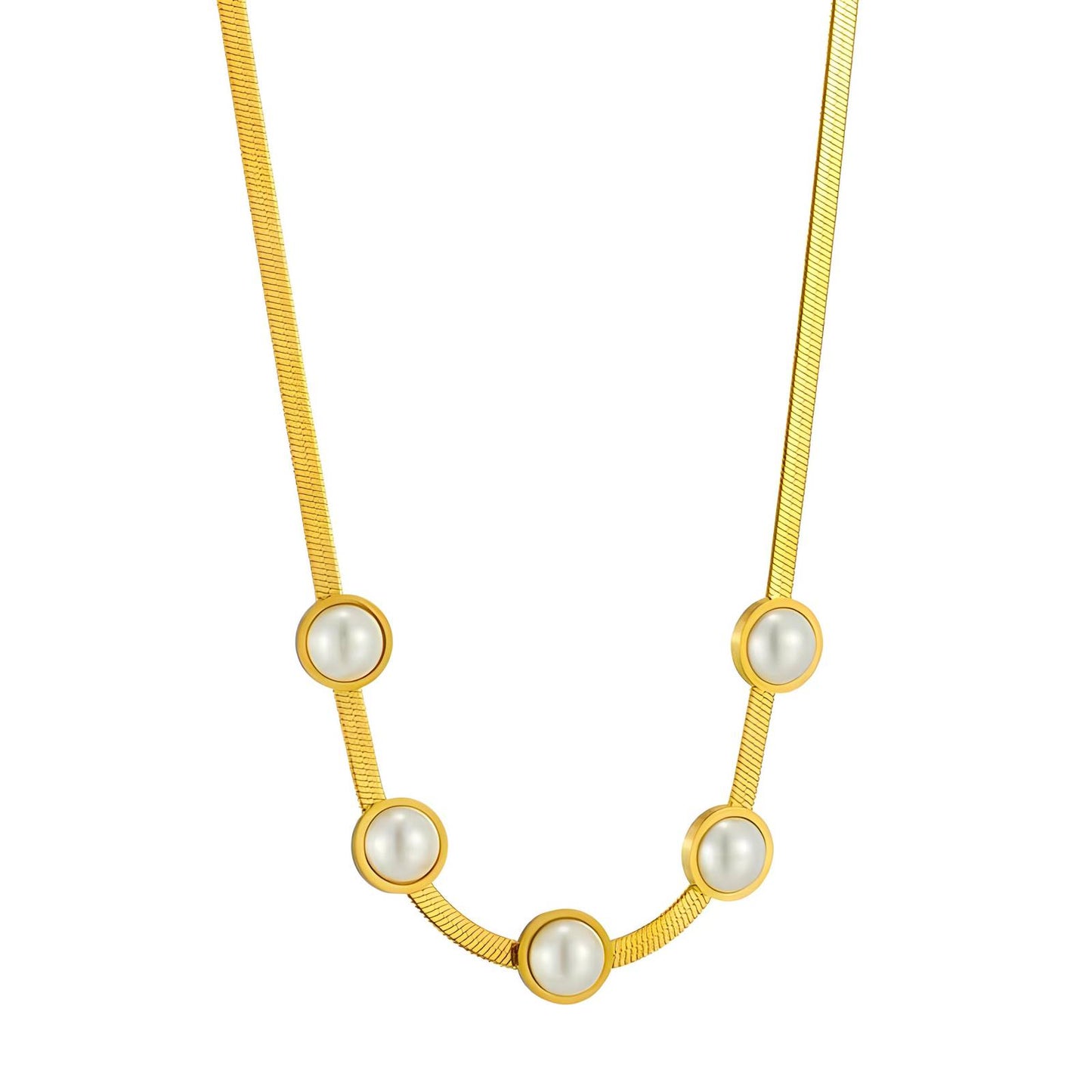 18K gold plated Stainless steel necklace, Intensity 87896-0