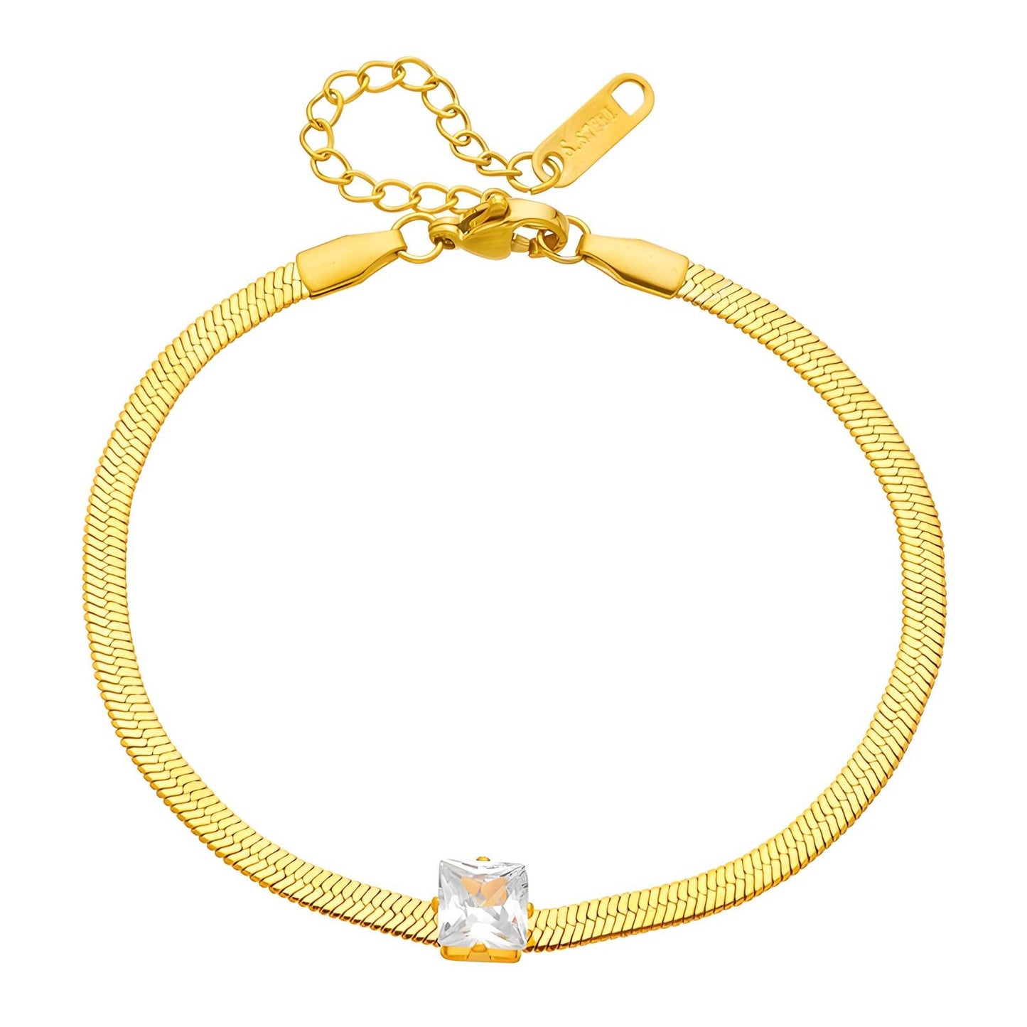 18K gold plated Stainless steel bracelet, Intensity 87955-0