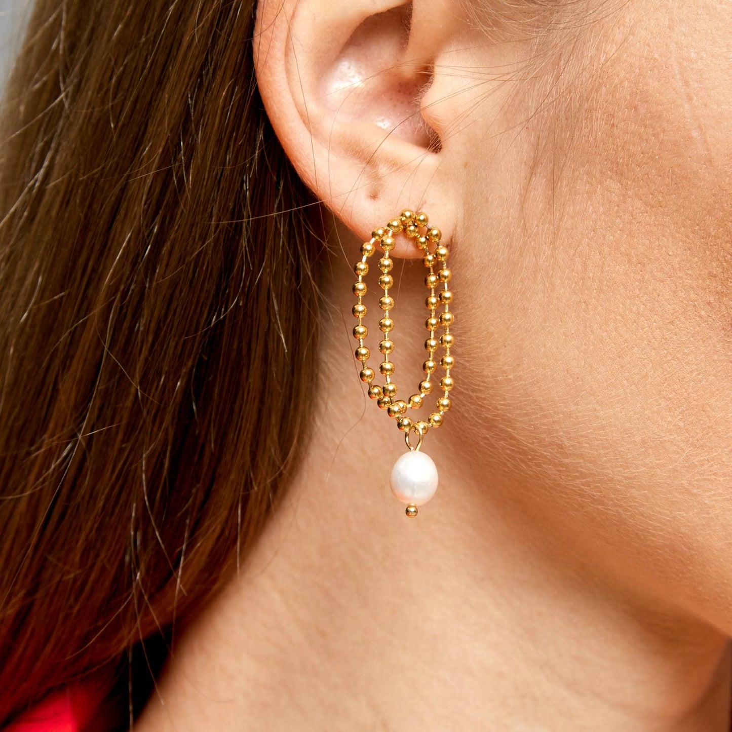 18K gold plated Stainless steel earrings, Intensity 87957-0