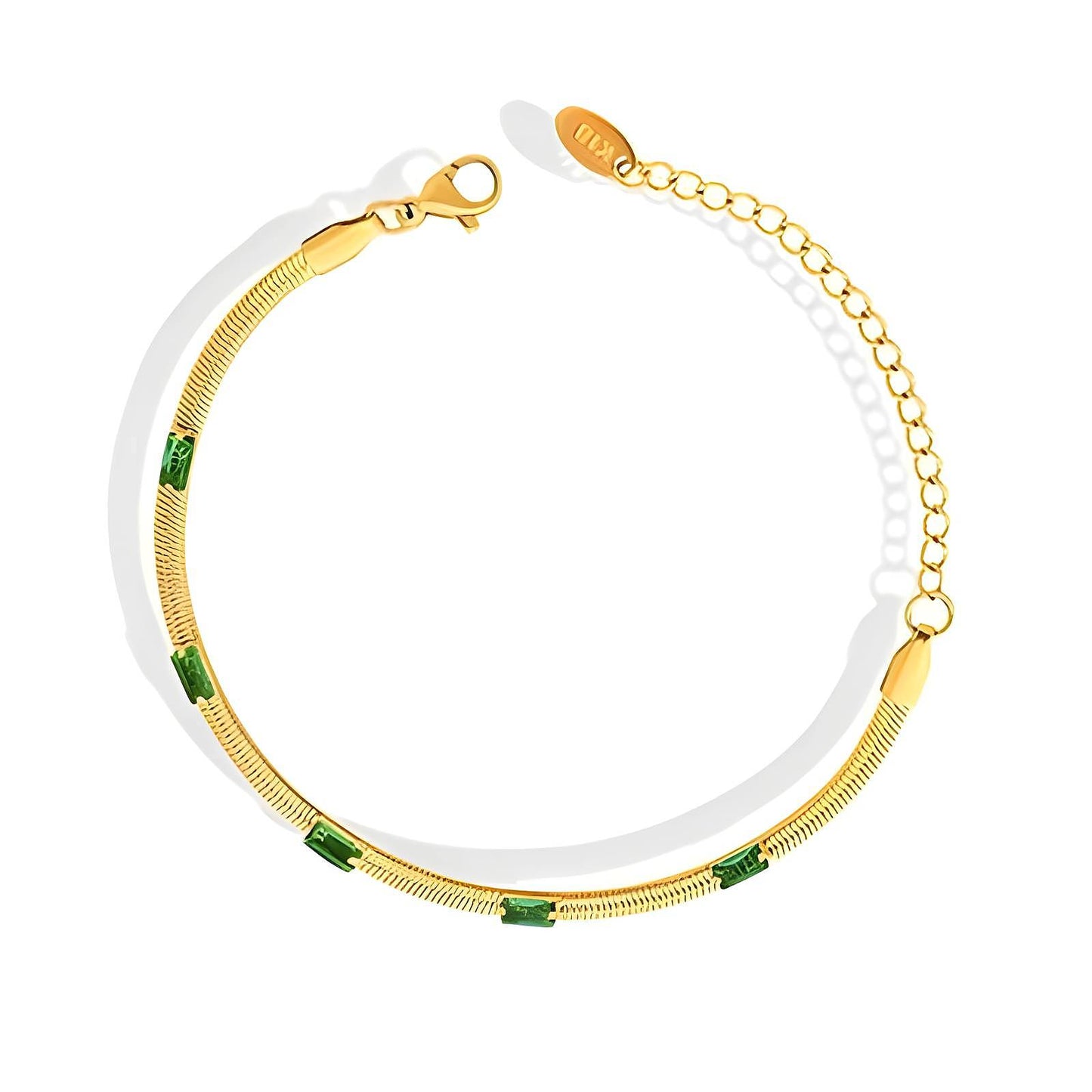 18K gold plated Stainless steel bracelet, Intensity 87989-0