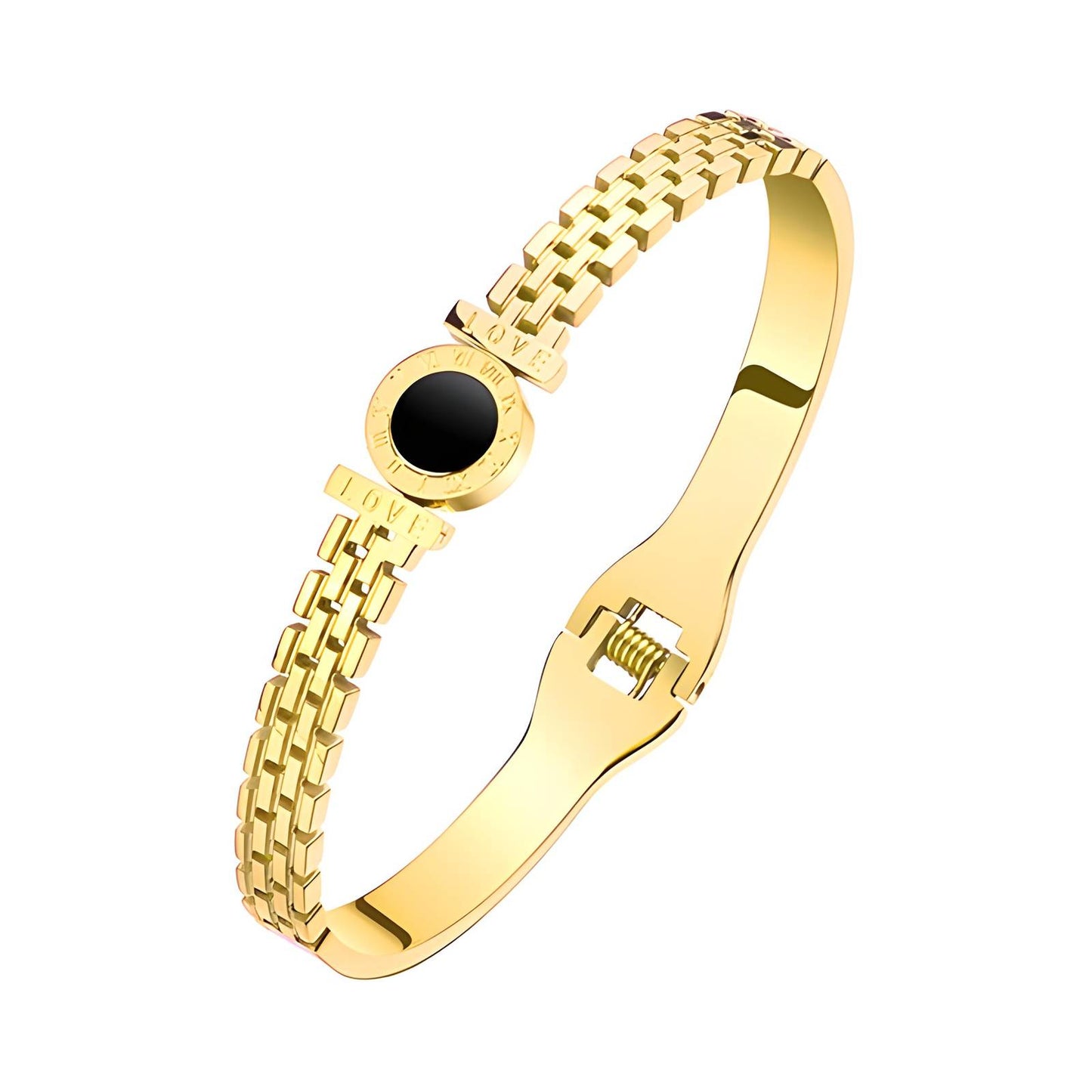 18K gold plated Stainless steel bracelet, Intensity 88000-0