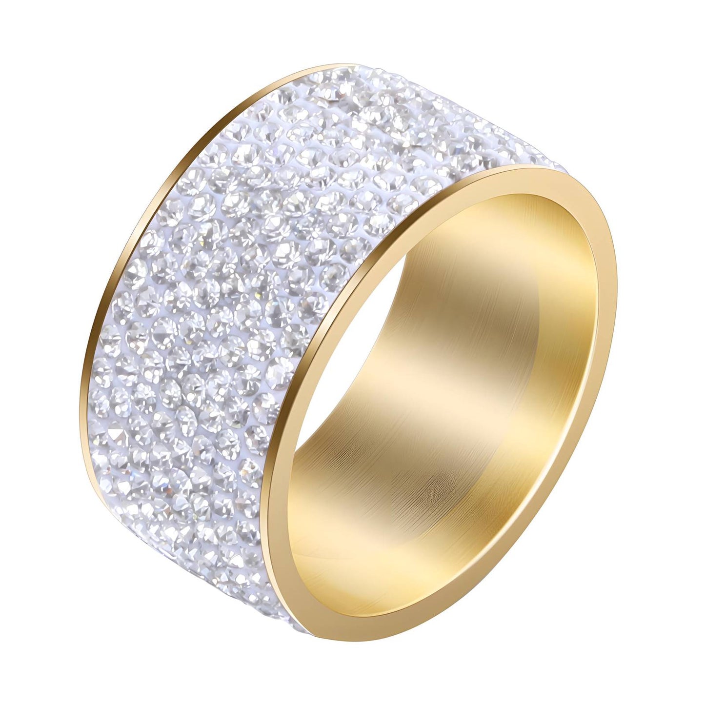 18K gold plated Stainless steel finger ring, Intensity 88133-0-7