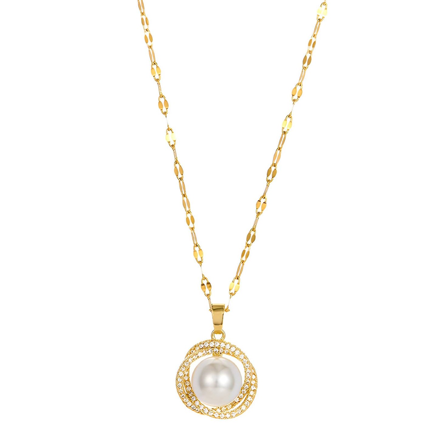18K gold plated Stainless steel necklace, Intensity 88399-0