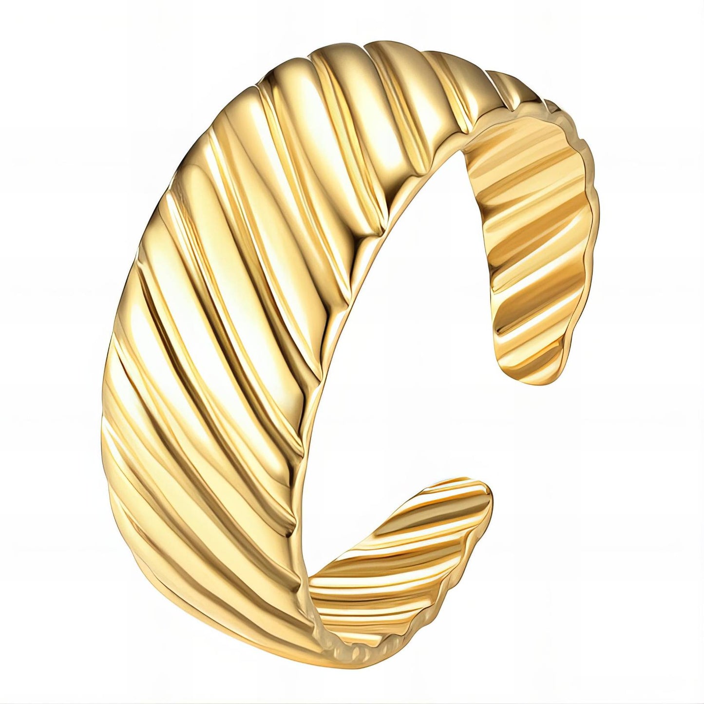 18K gold plated Stainless steel finger ring, Intensity 88503-0