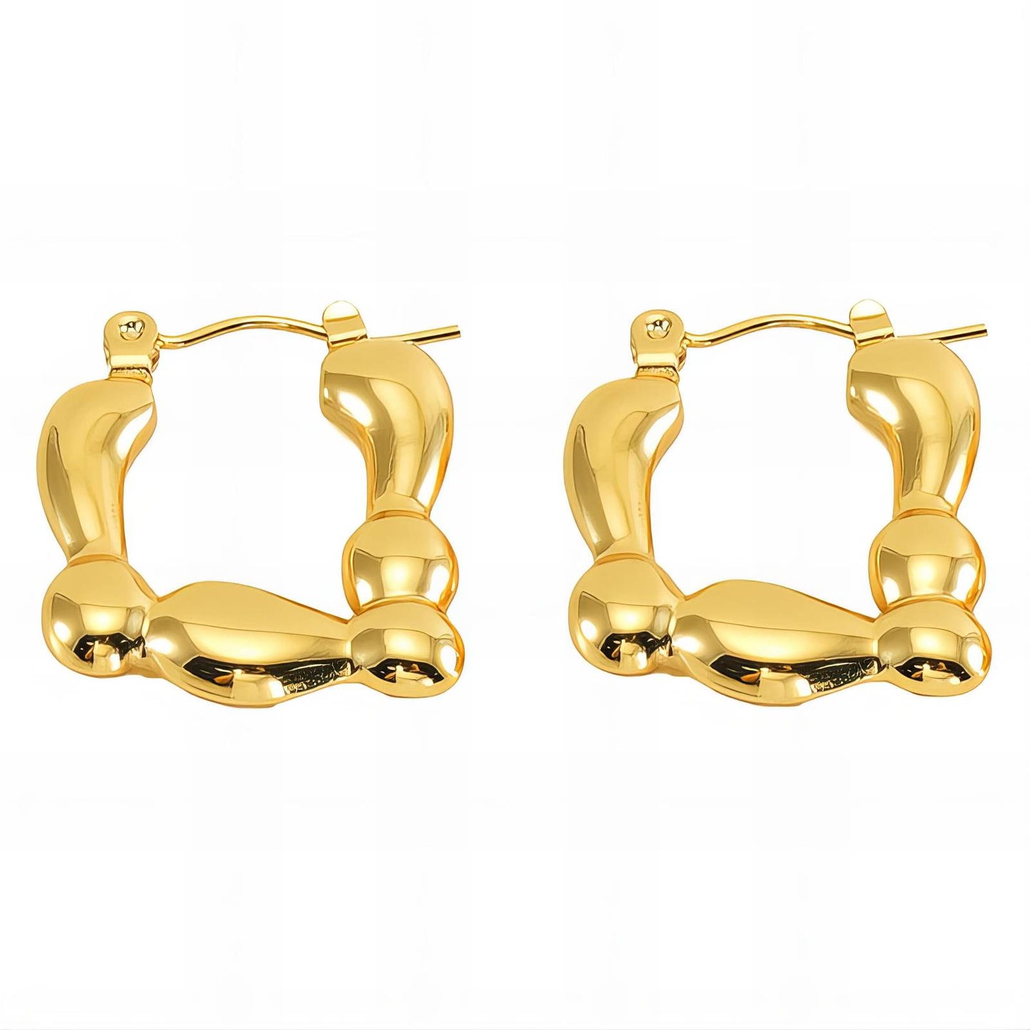 18K gold plated Stainless steel earrings, Intensity 89306-0