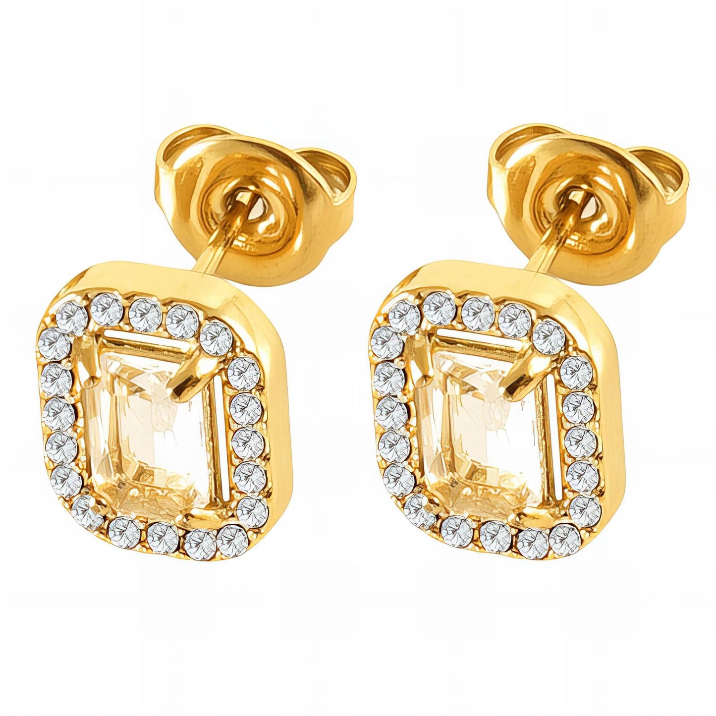 18K gold plated Stainless steel earrings, Intensity 89319-0