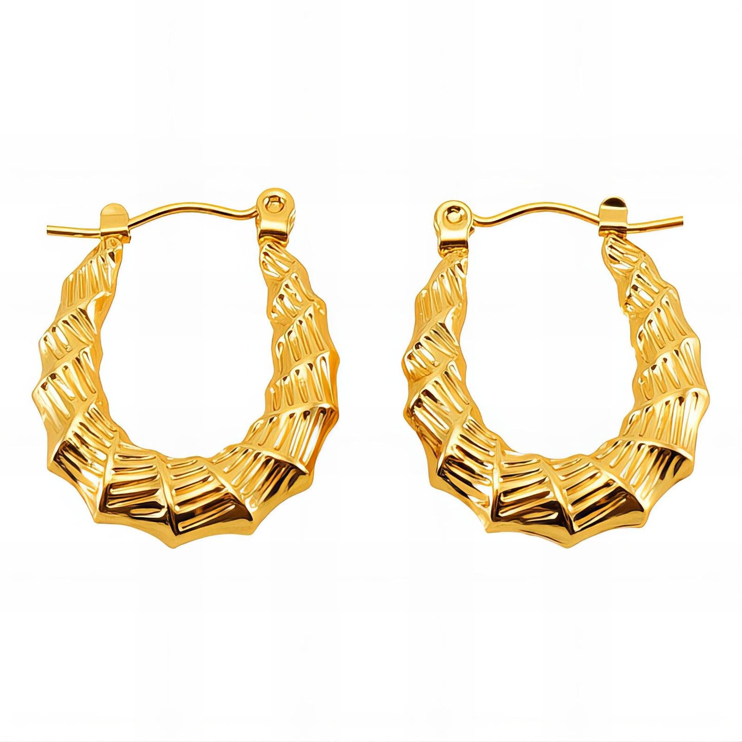 18K gold plated Stainless steel earrings, Intensity89324-0