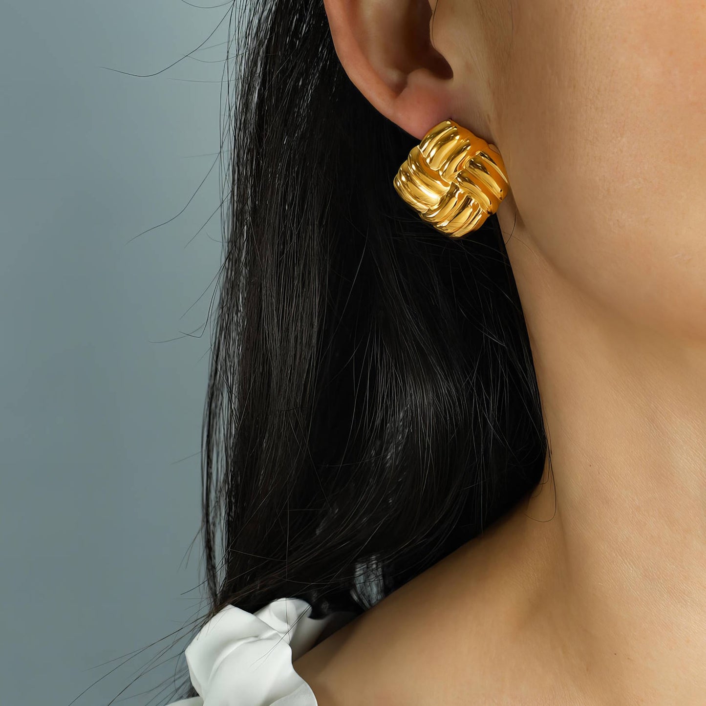 18K gold plated Stainless steel earrings, Intensity 89338-0