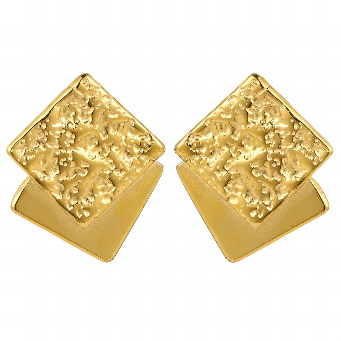 18K gold plated Stainless steel earrings, Intensity 89569-0