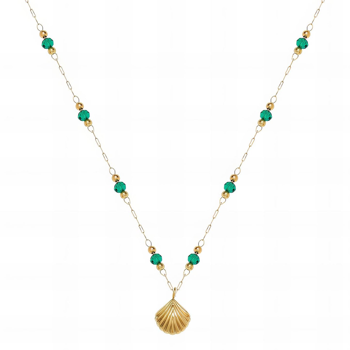 18K gold plated Stainless steel necklace, Ellis Jewellery 89599-0