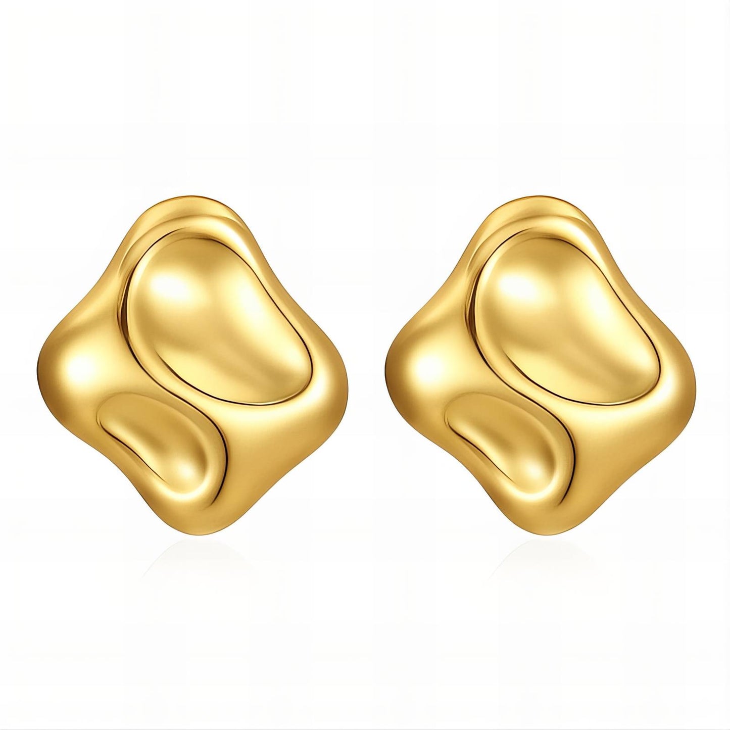18K gold plated Stainless steel earrings, Intensity 89776-0