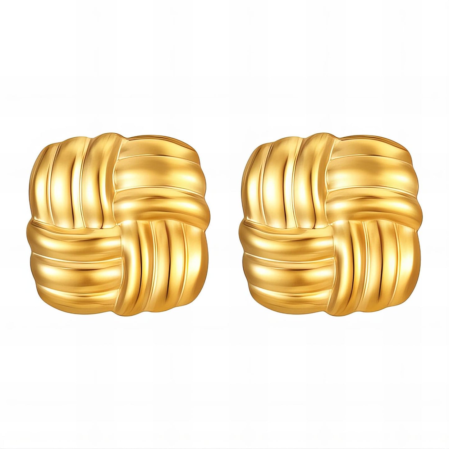 18K gold plated Stainless steel earrings, Intensity 89778-0