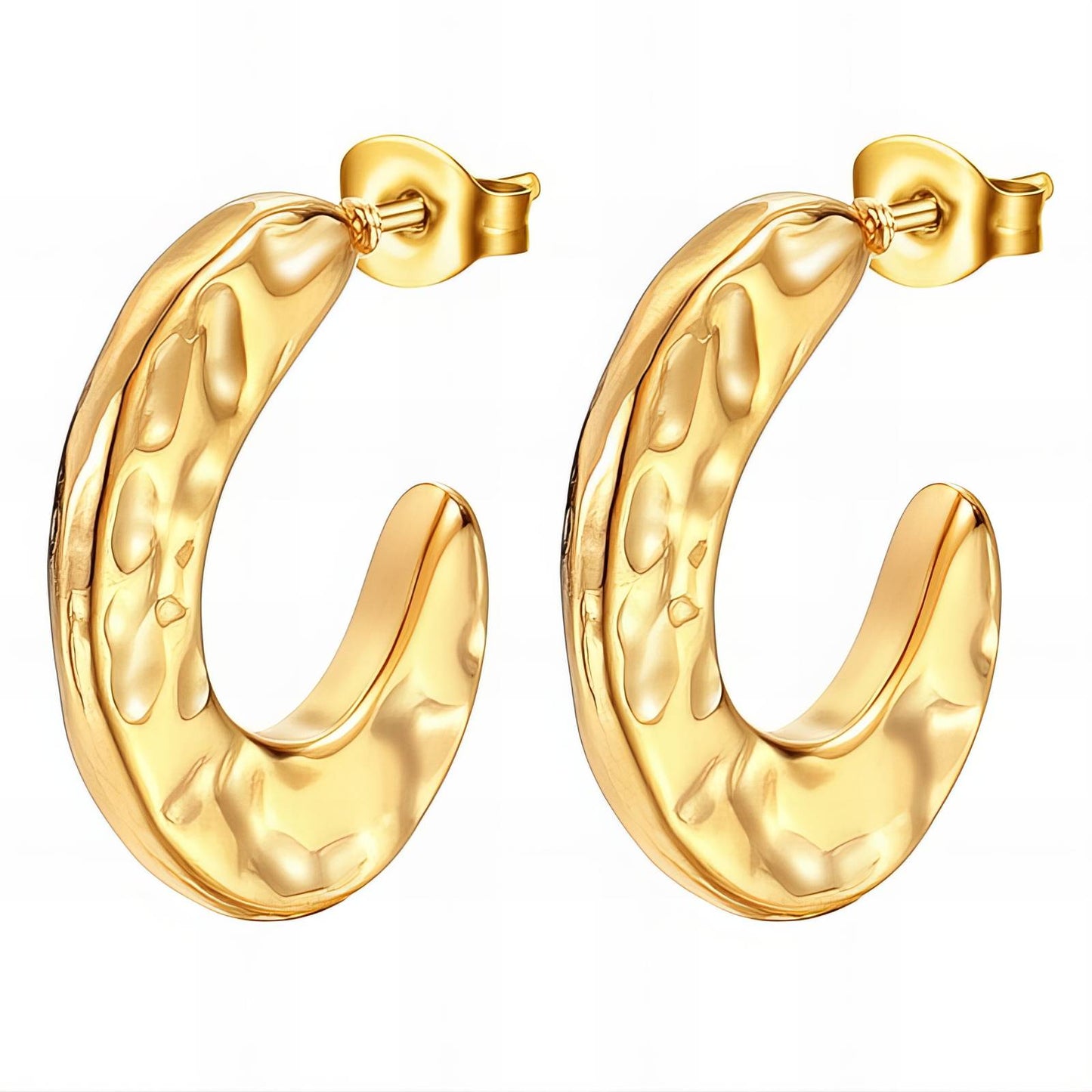 18K gold plated Stainless steel earrings, Intensity 89813-0