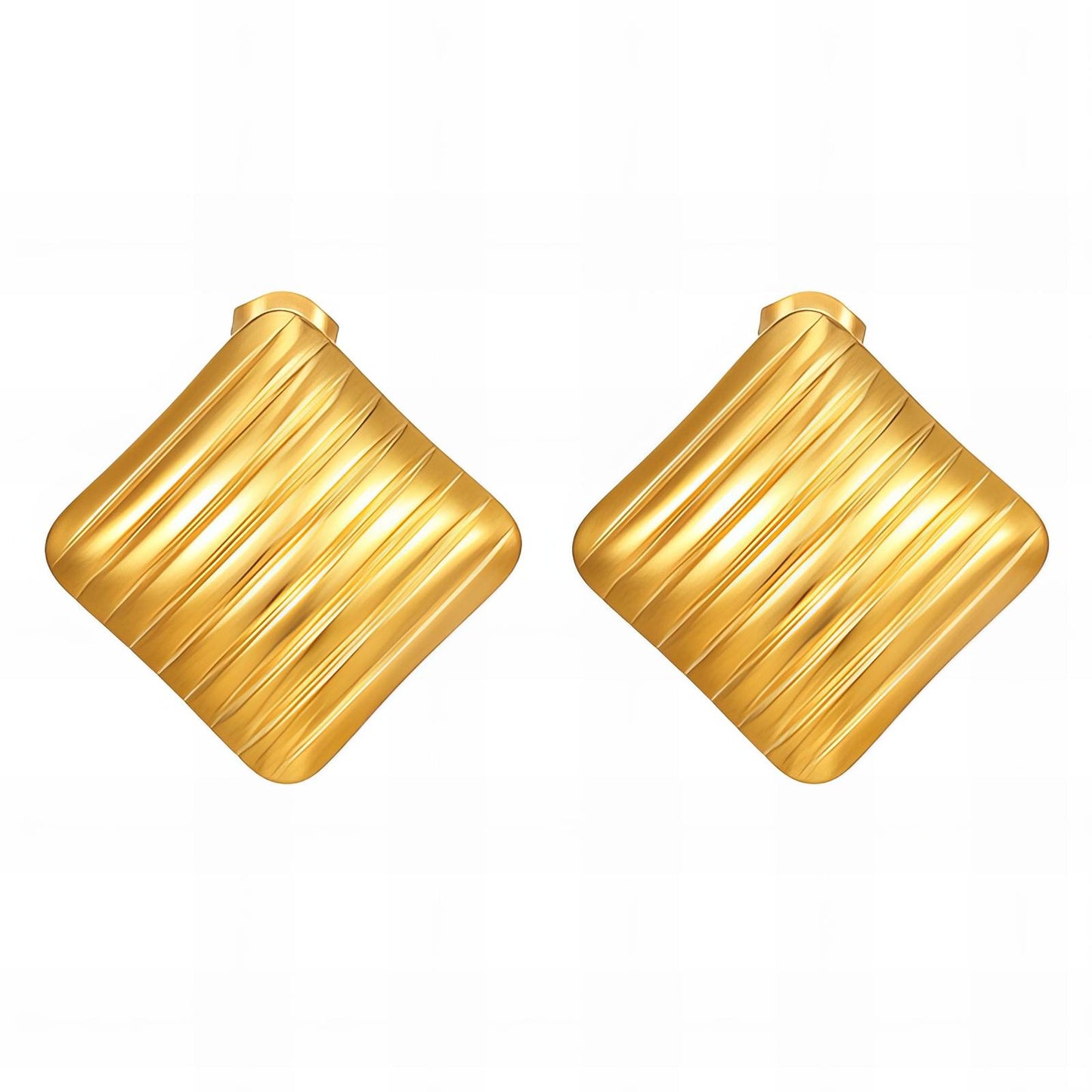 18K gold plated Stainless steel earrings, Intensity 89814-0